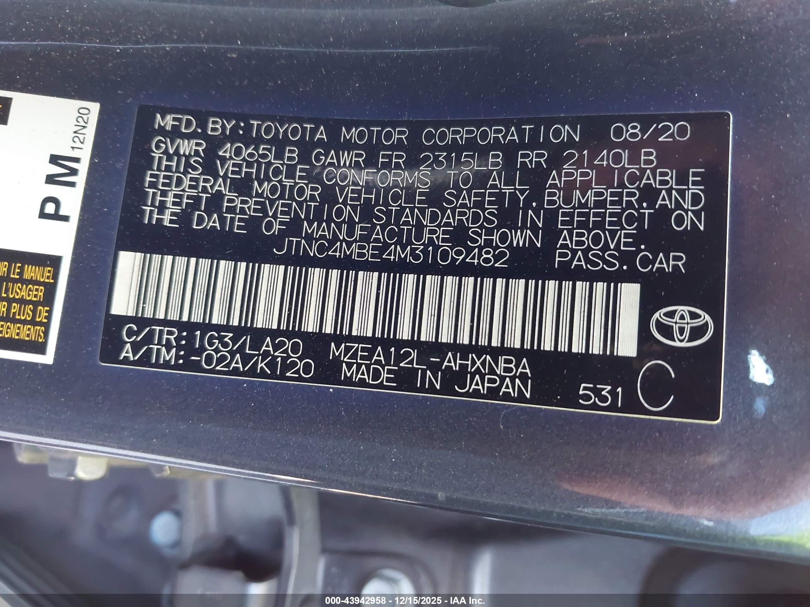 TOYOTA COROLLA image 9