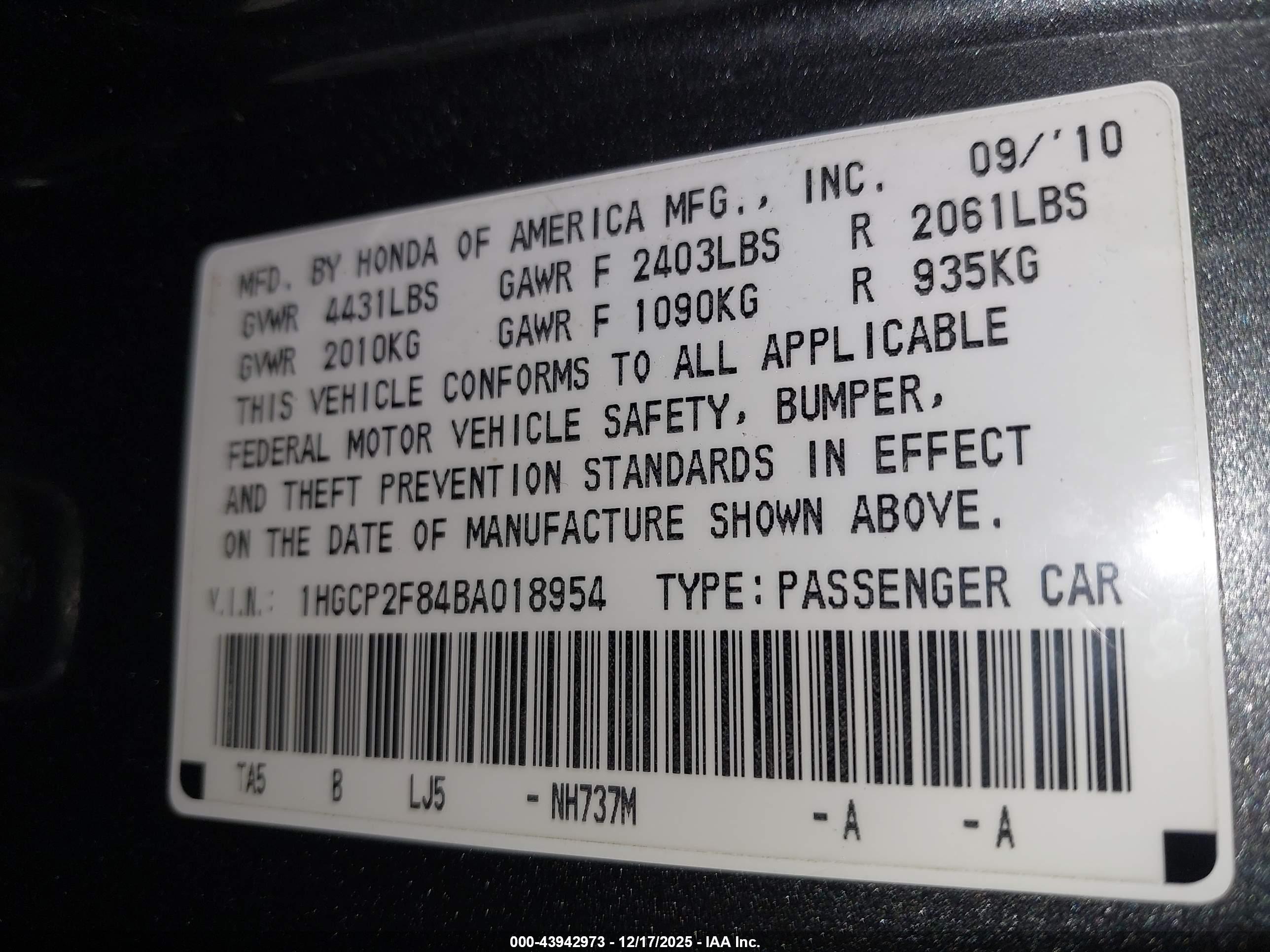 HONDA ACCORD image 9