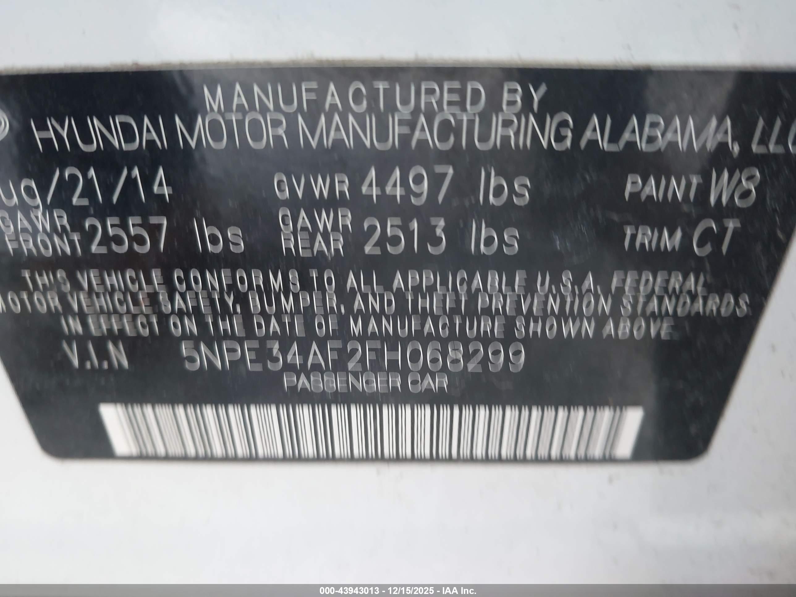 HYUNDAI SONATA image 9