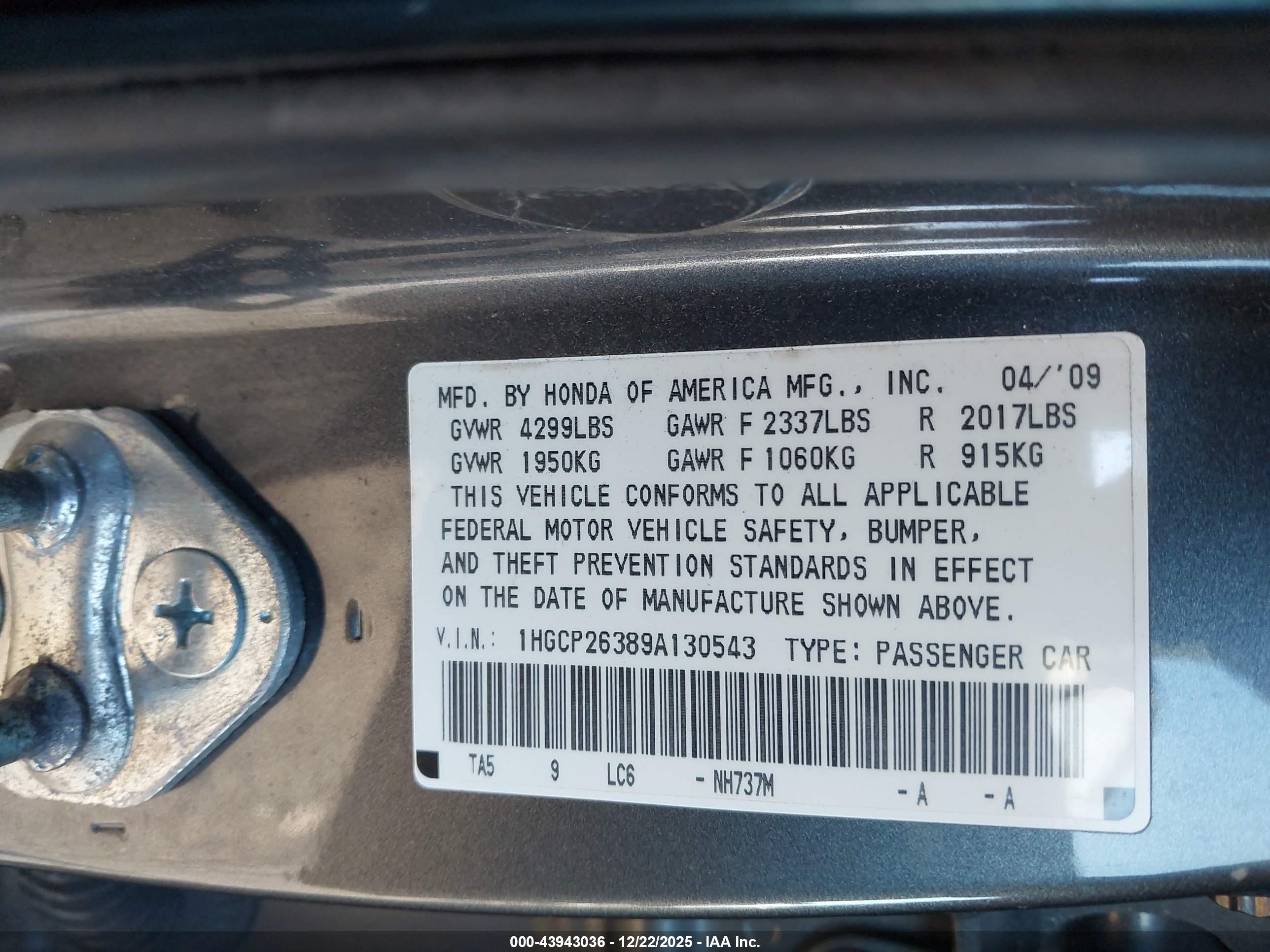 HONDA ACCORD image 9