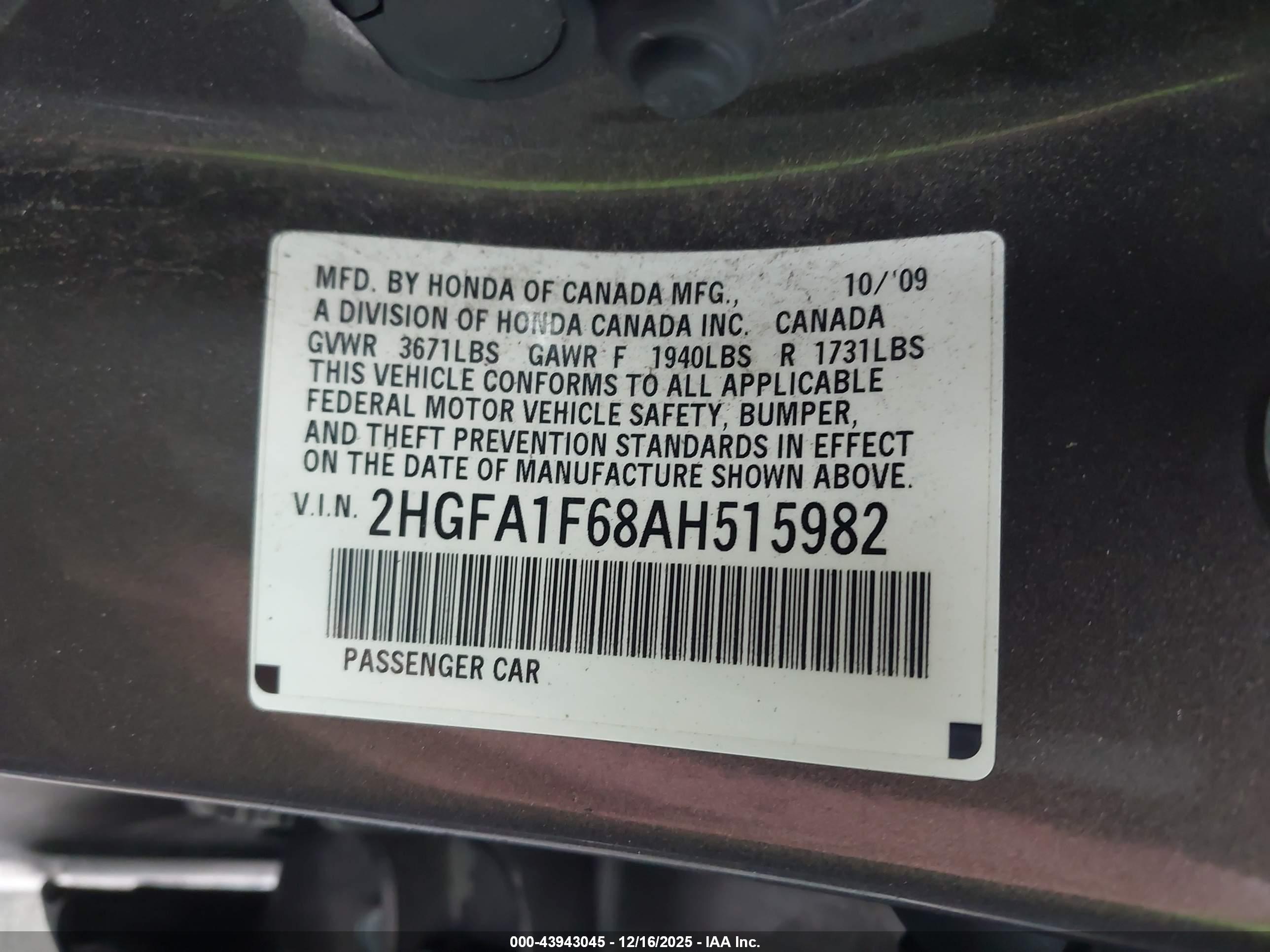 HONDA CIVIC image 9