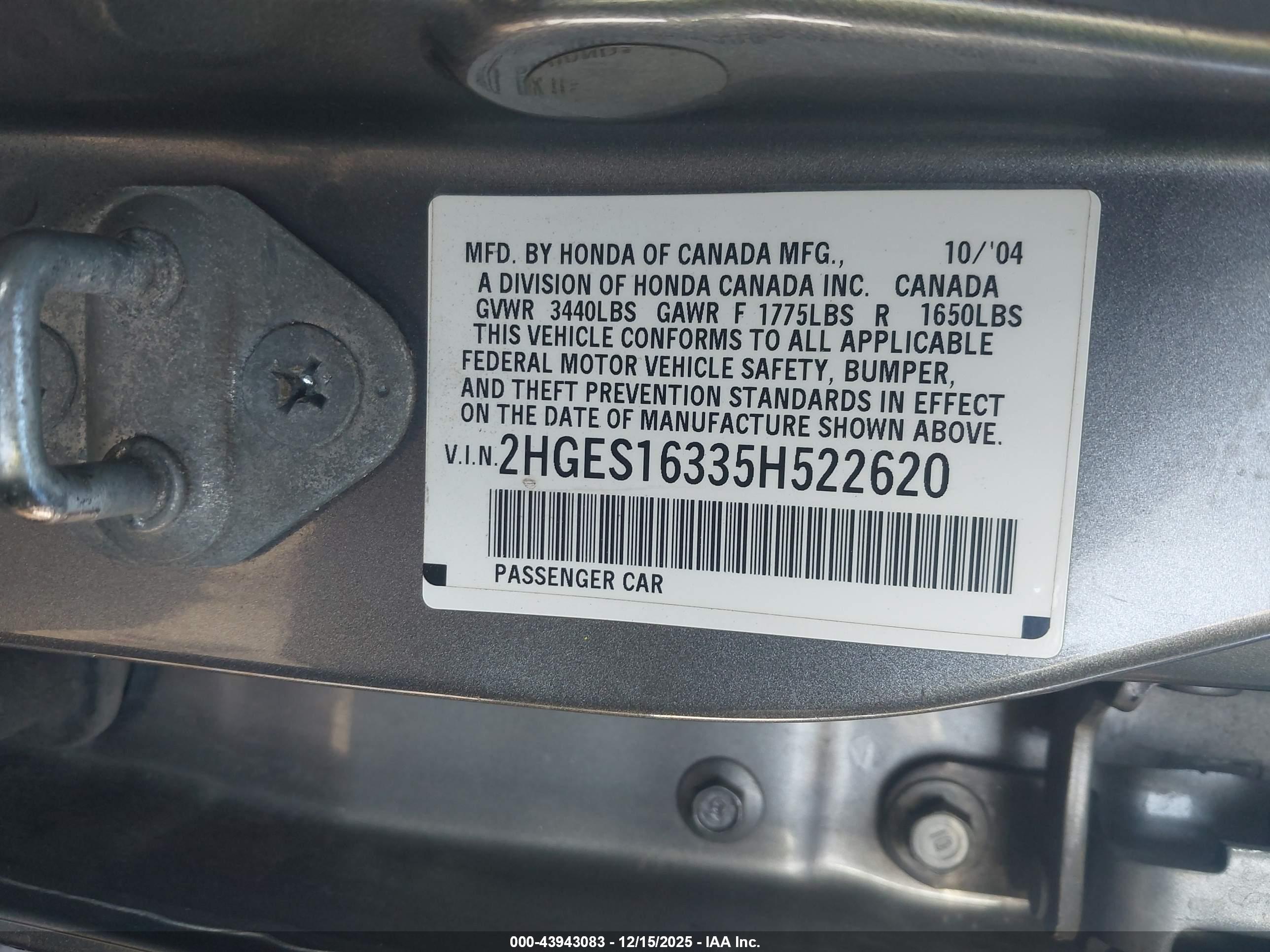 HONDA CIVIC image 9