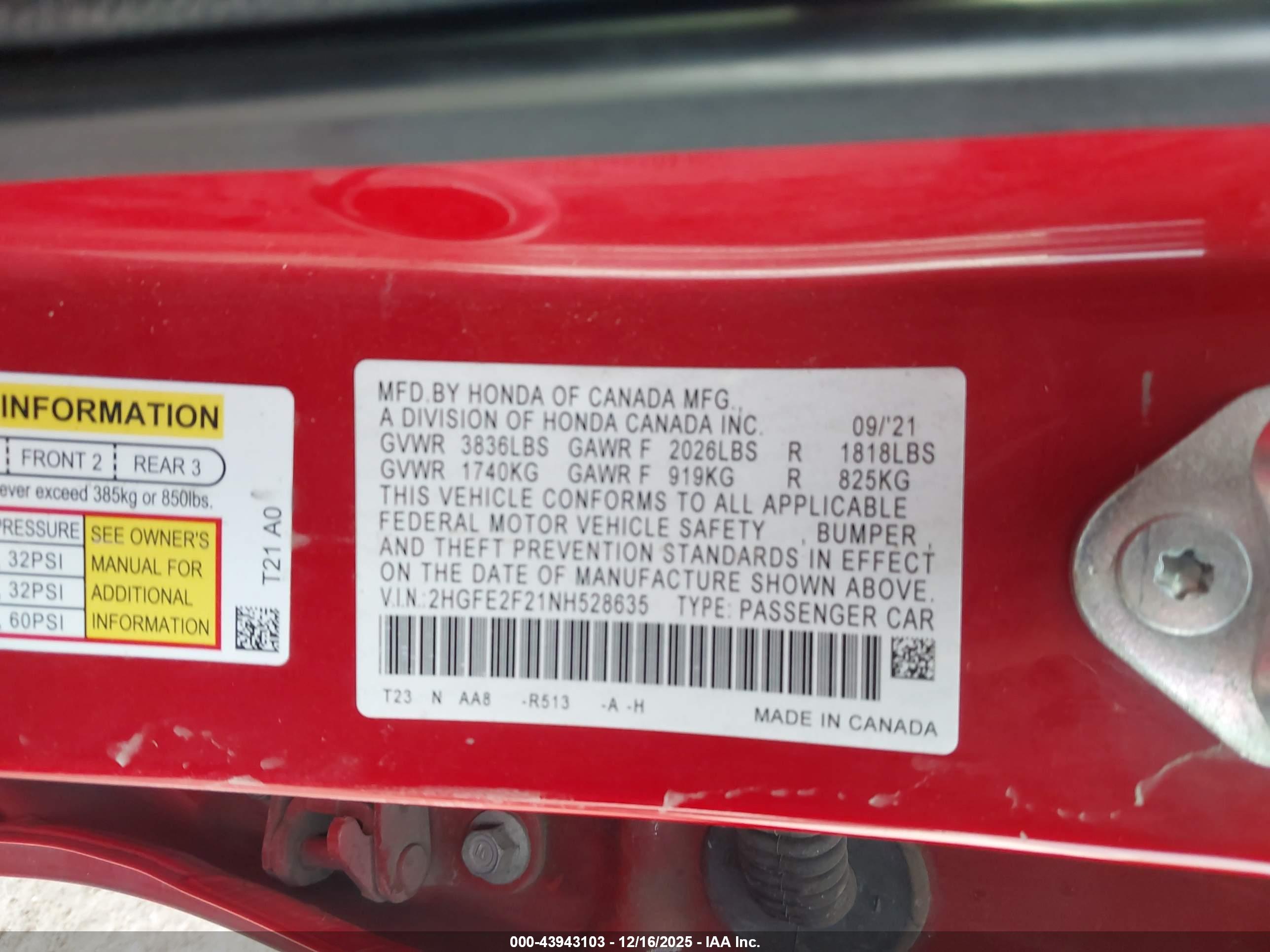 HONDA CIVIC image 9