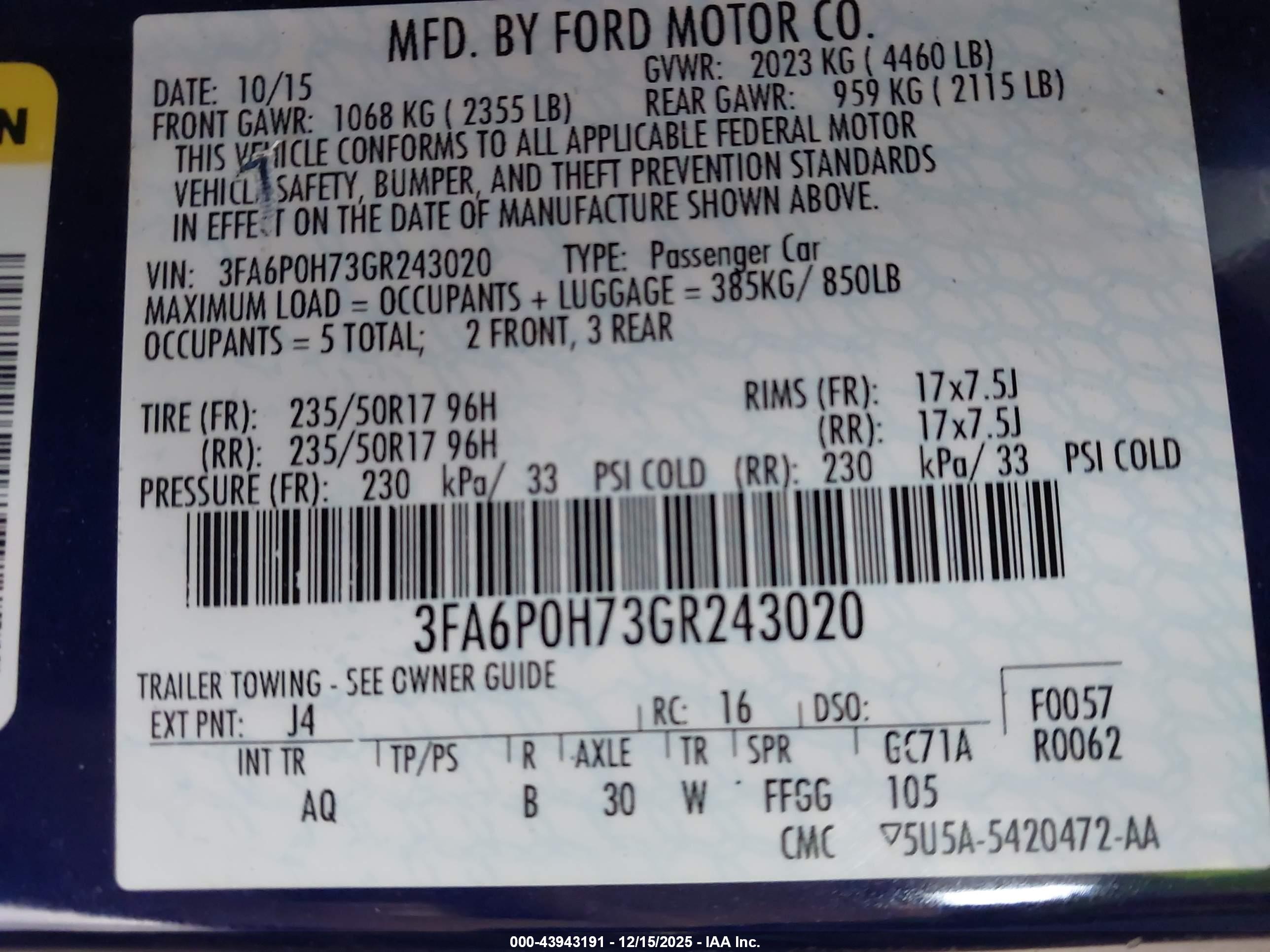 FORD FUSION image 9