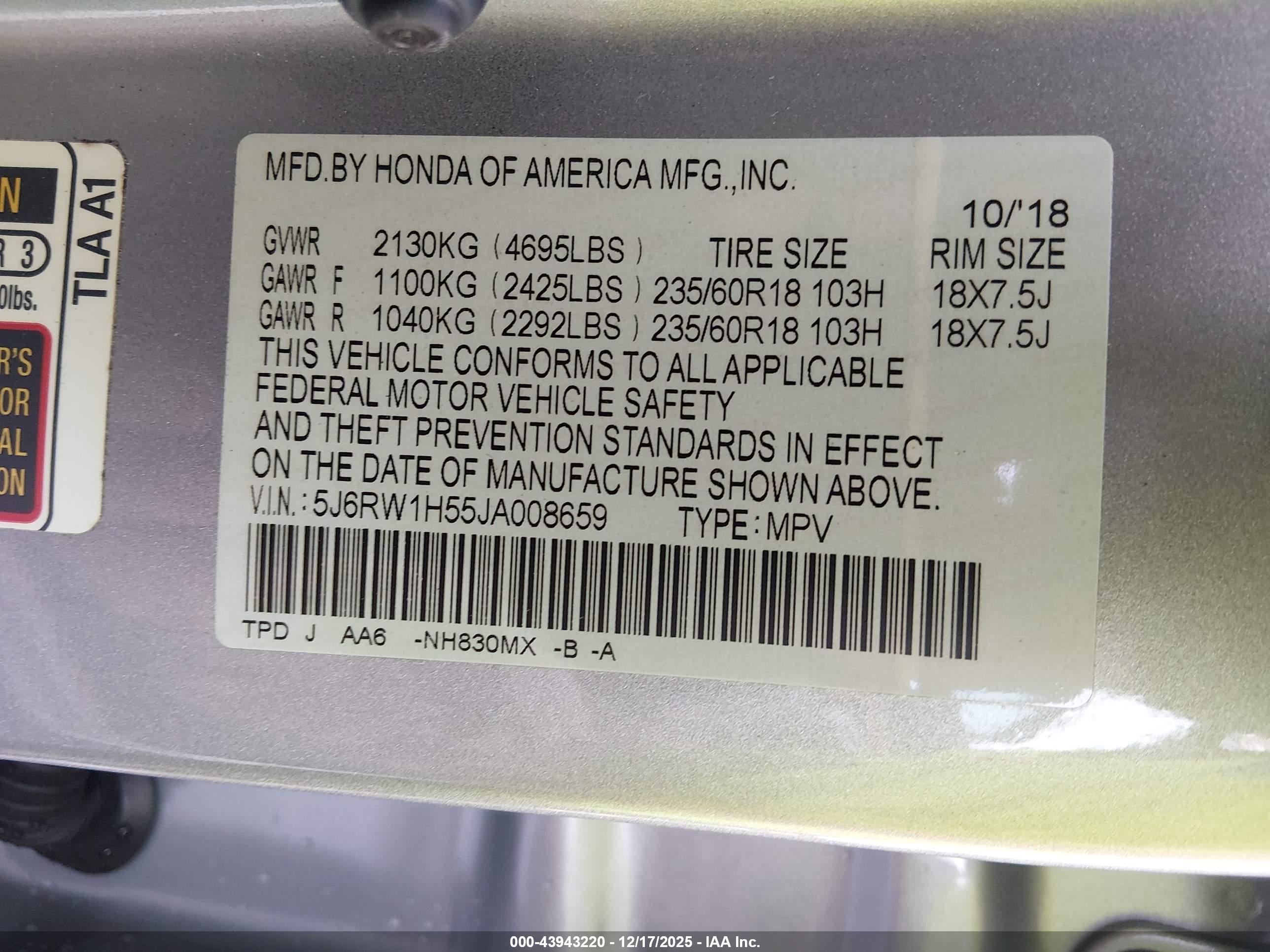 HONDA CR-V image 9