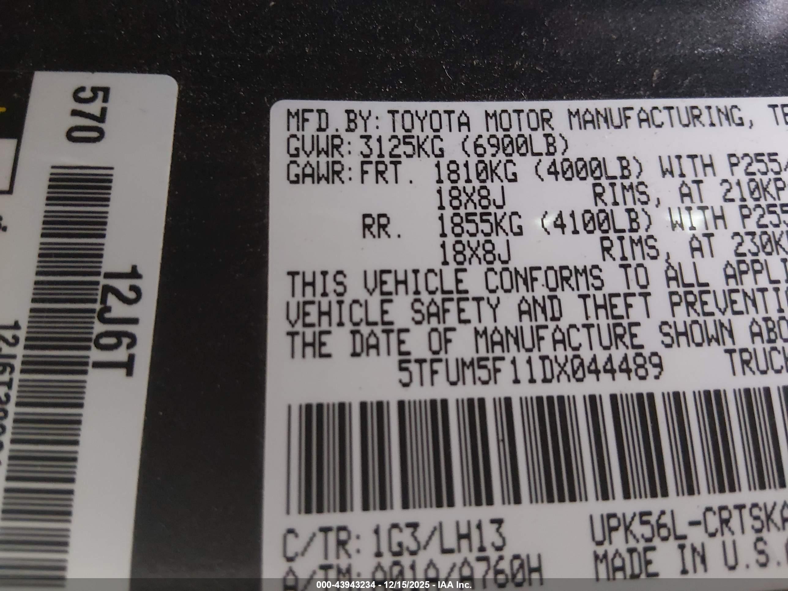 TOYOTA TUNDRA image 9