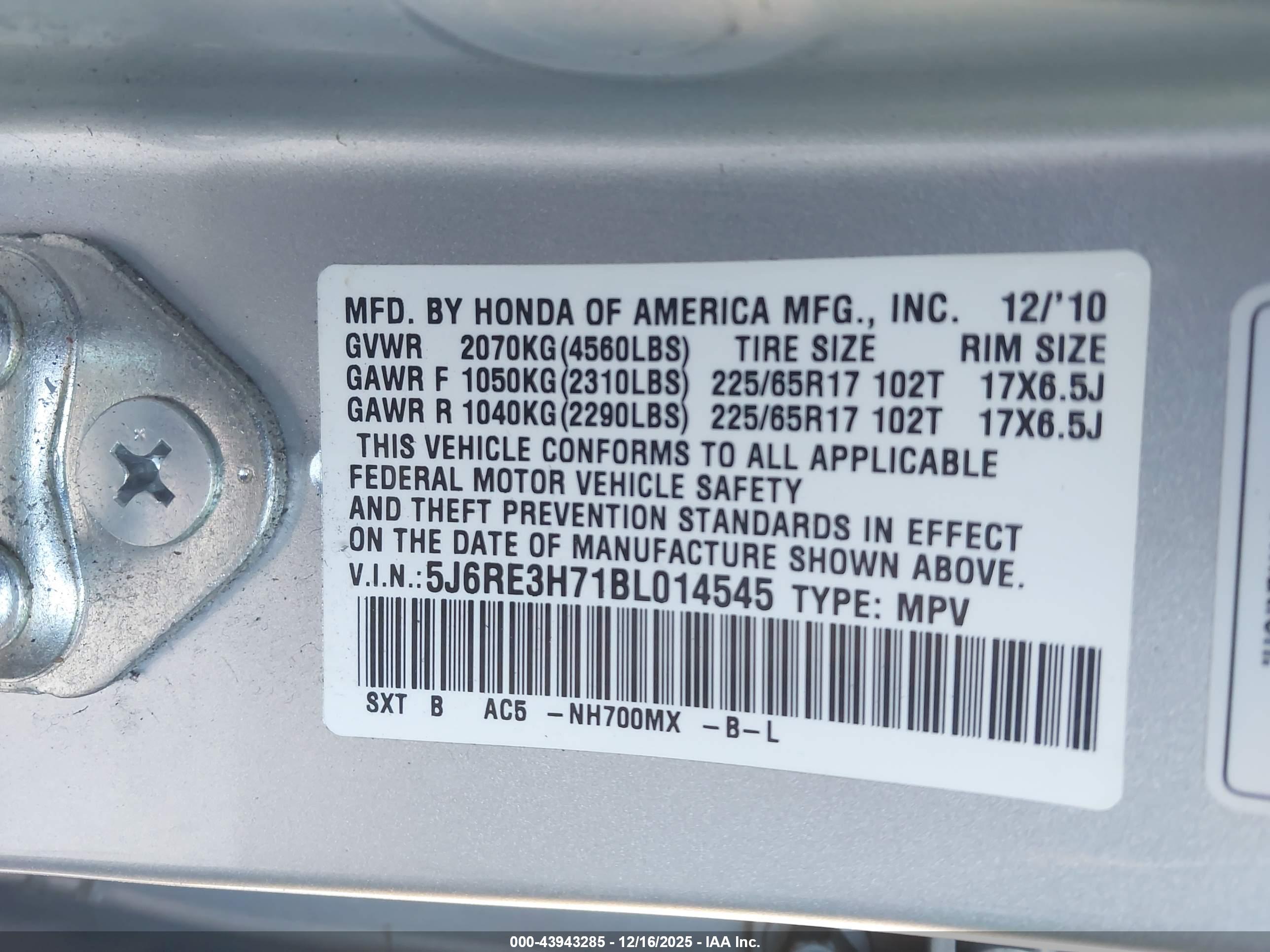 HONDA CR-V image 9