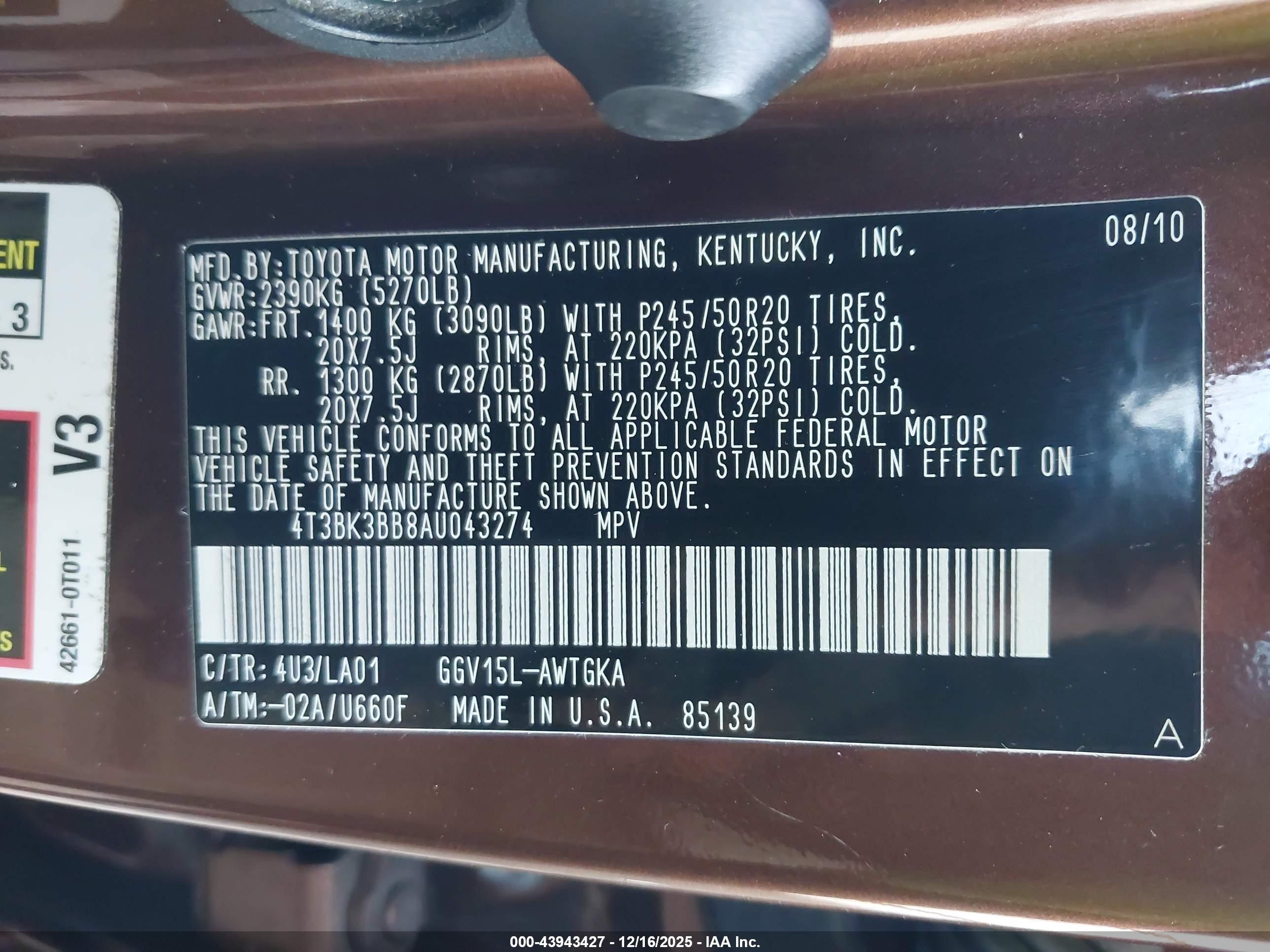 TOYOTA VENZA image 9