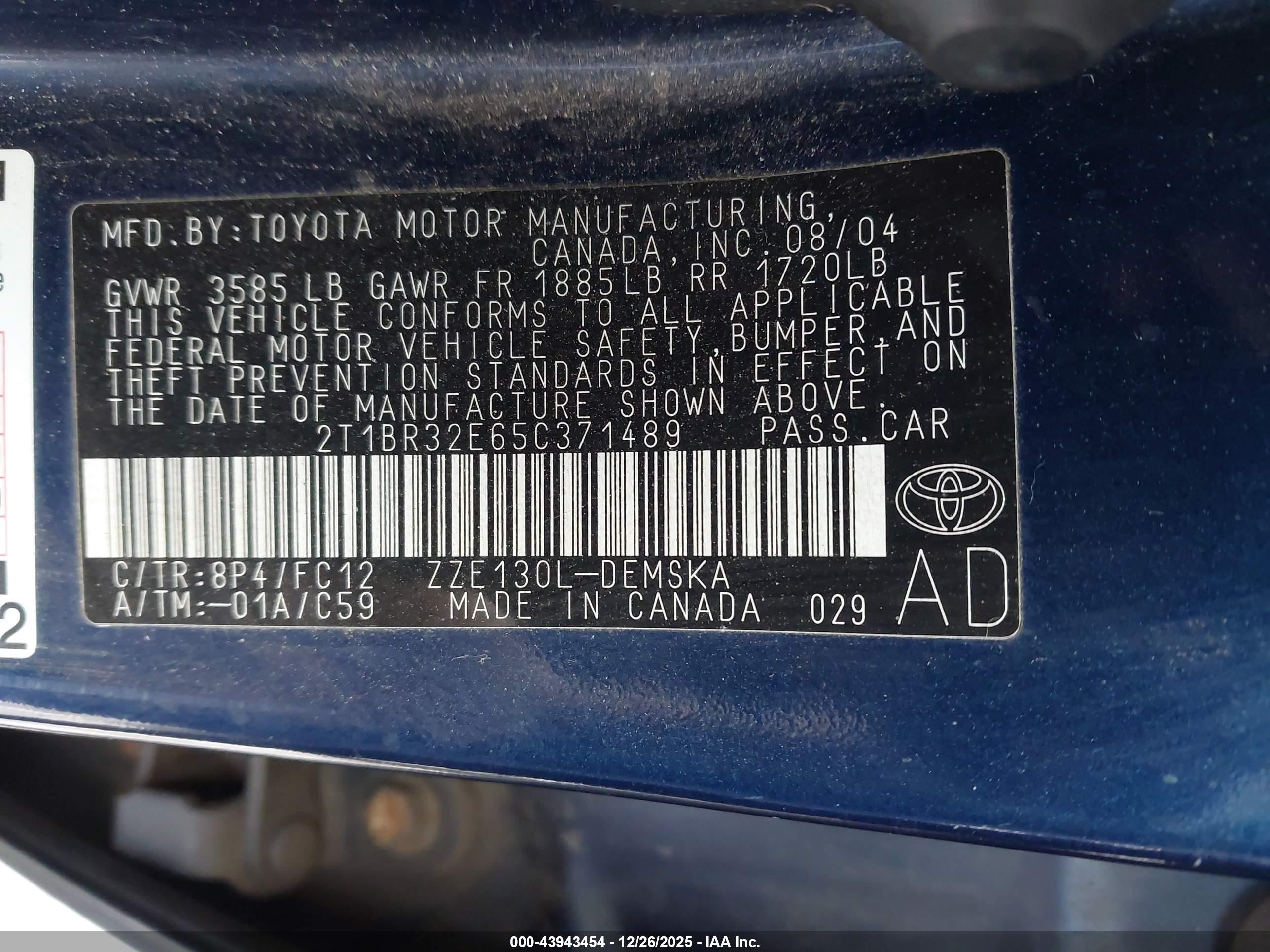 TOYOTA COROLLA image 9