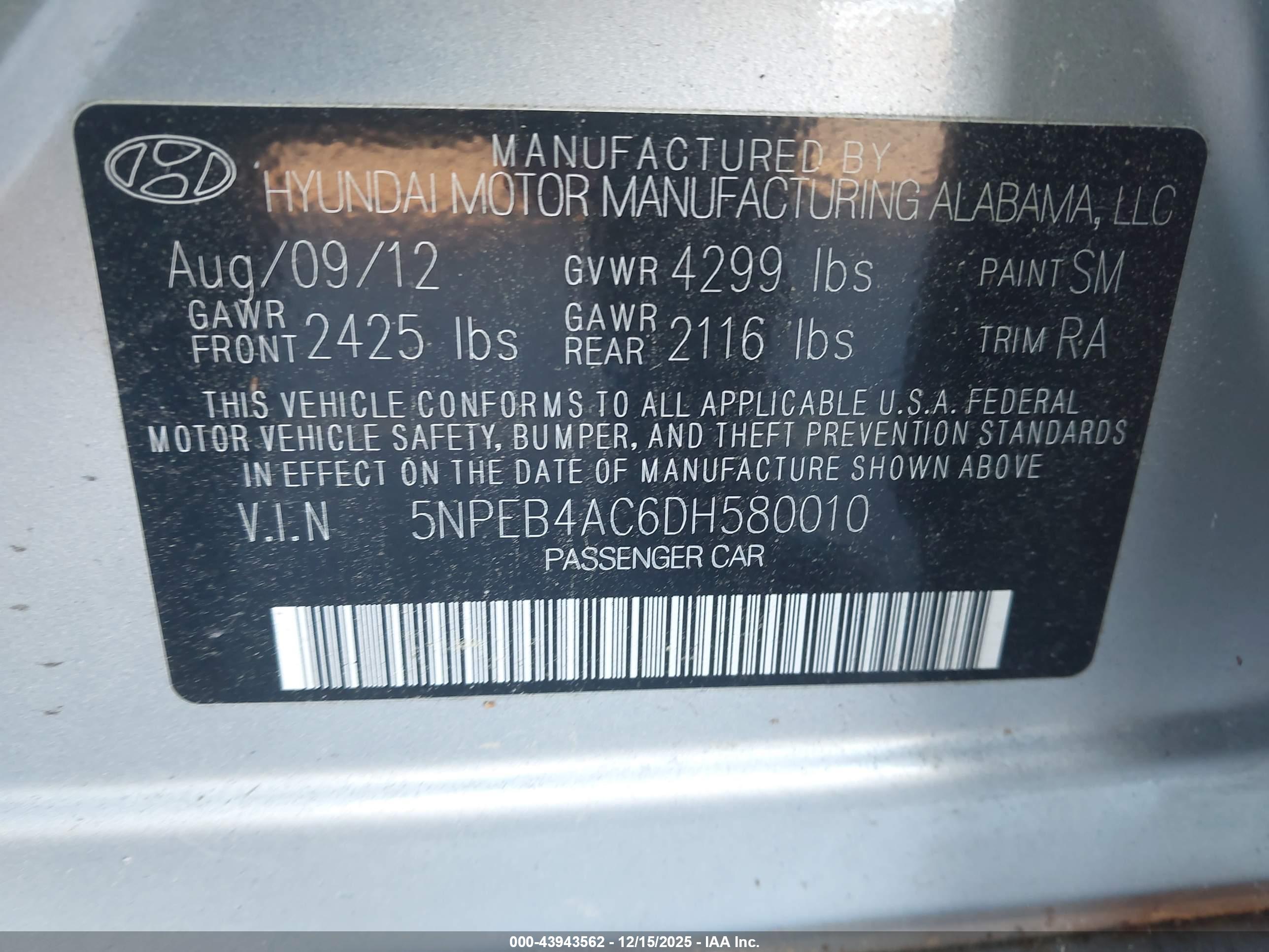 HYUNDAI SONATA image 9