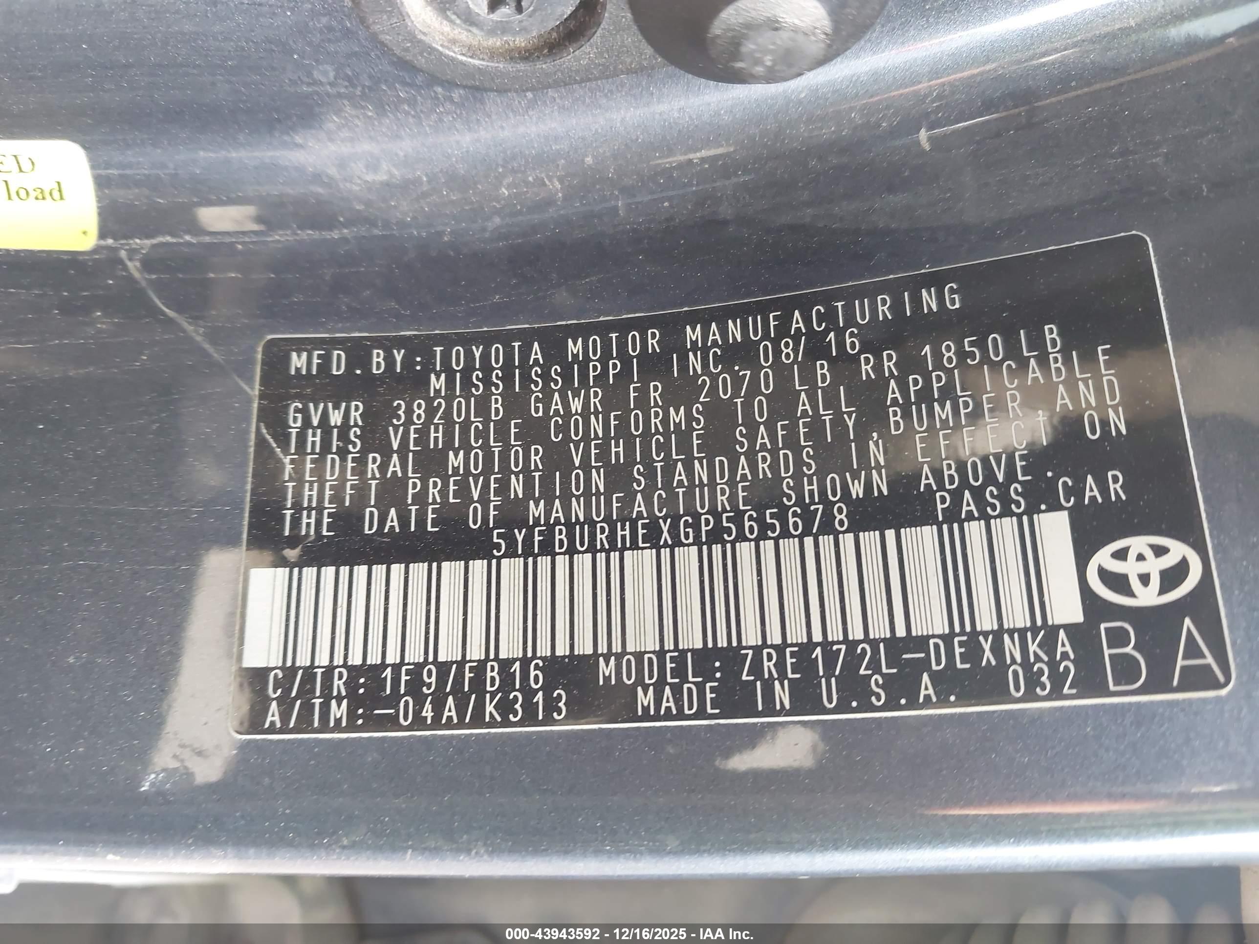 TOYOTA COROLLA image 9