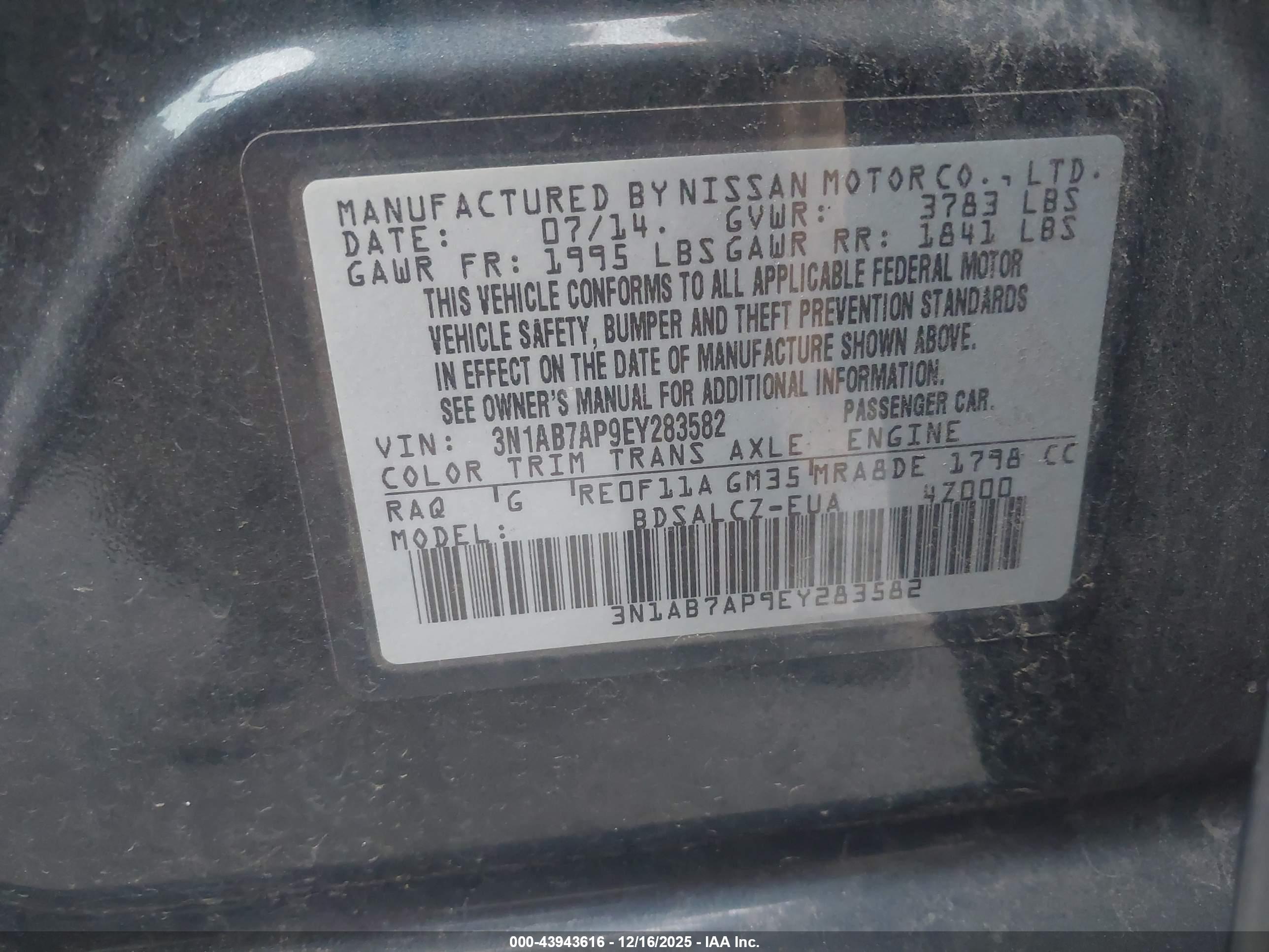 NISSAN SENTRA image 9