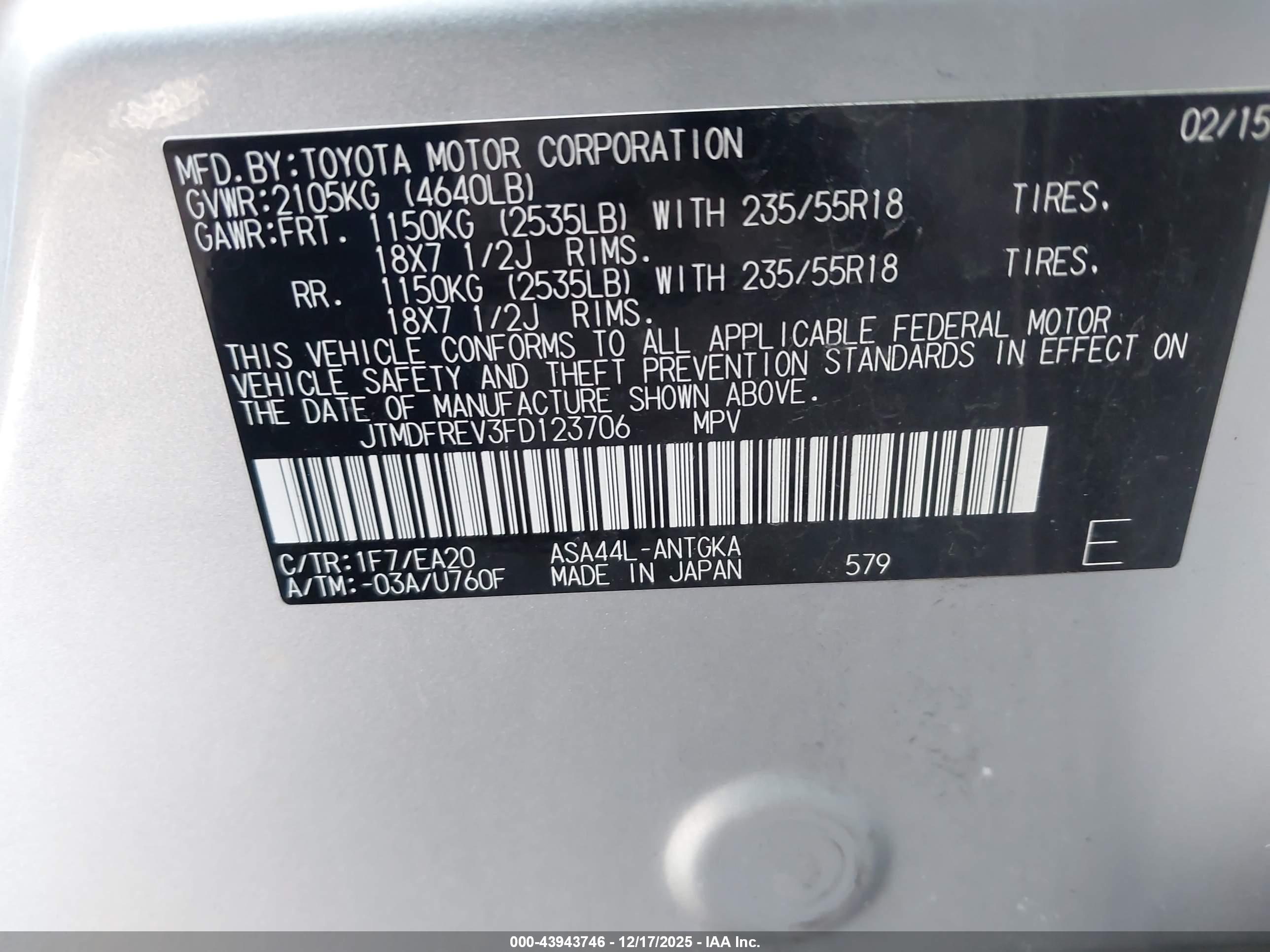 TOYOTA RAV4 image 9
