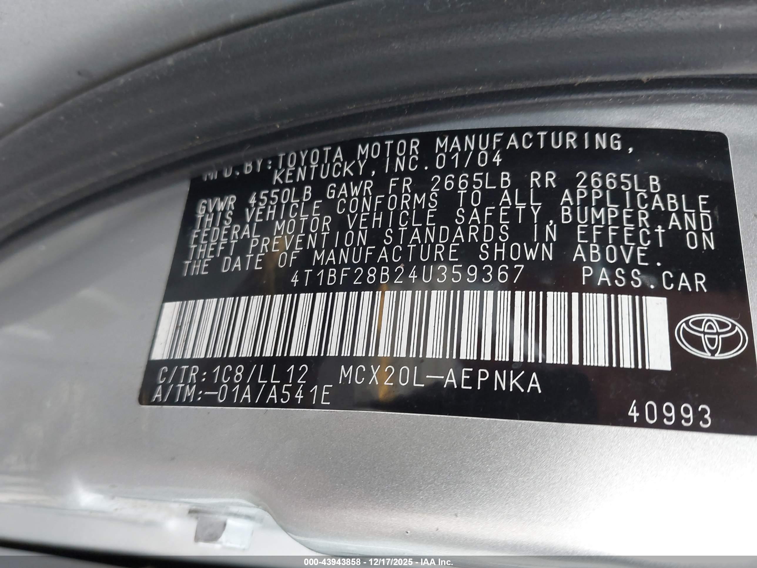 TOYOTA AVALON image 9