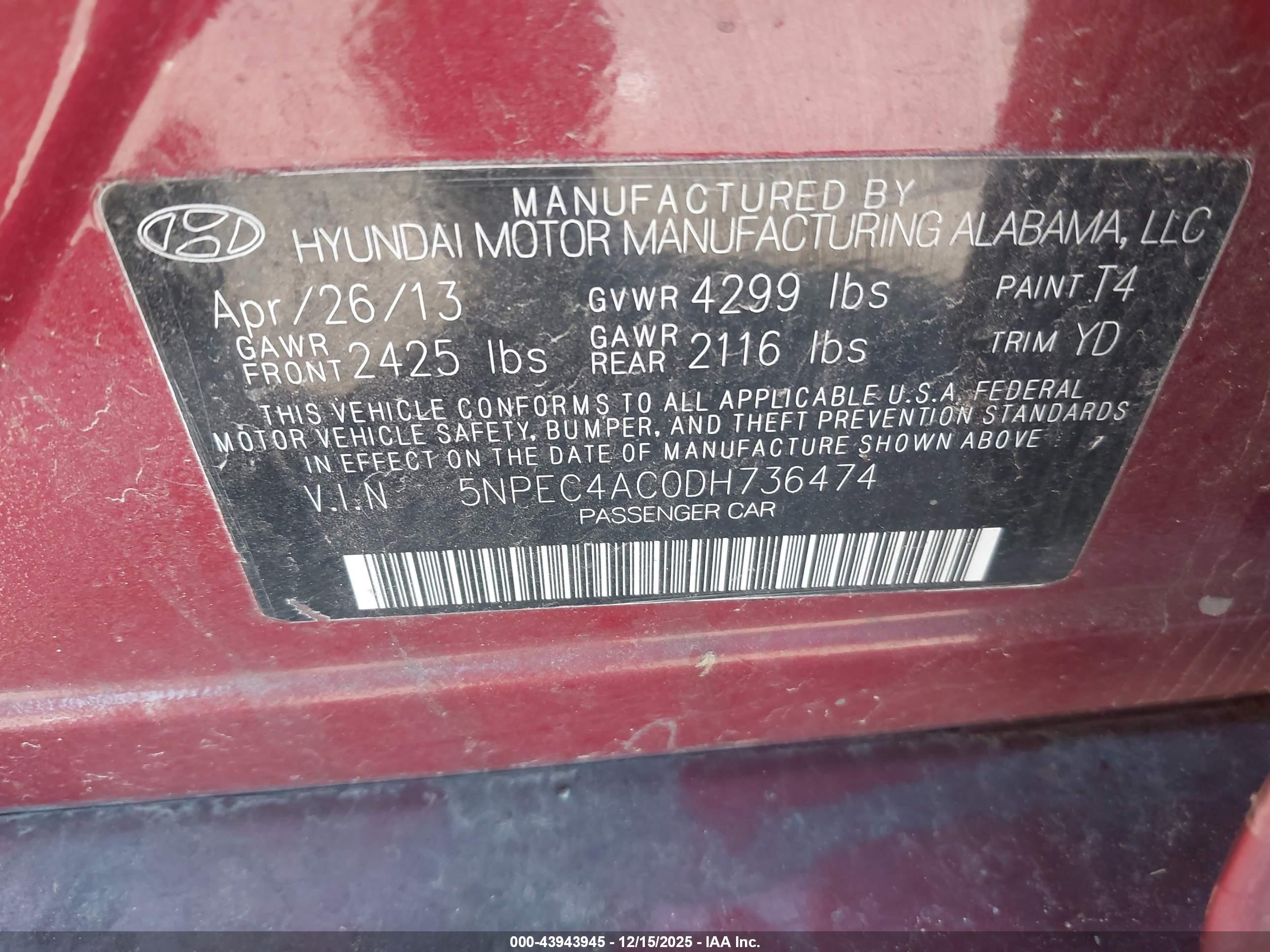 HYUNDAI SONATA image 9