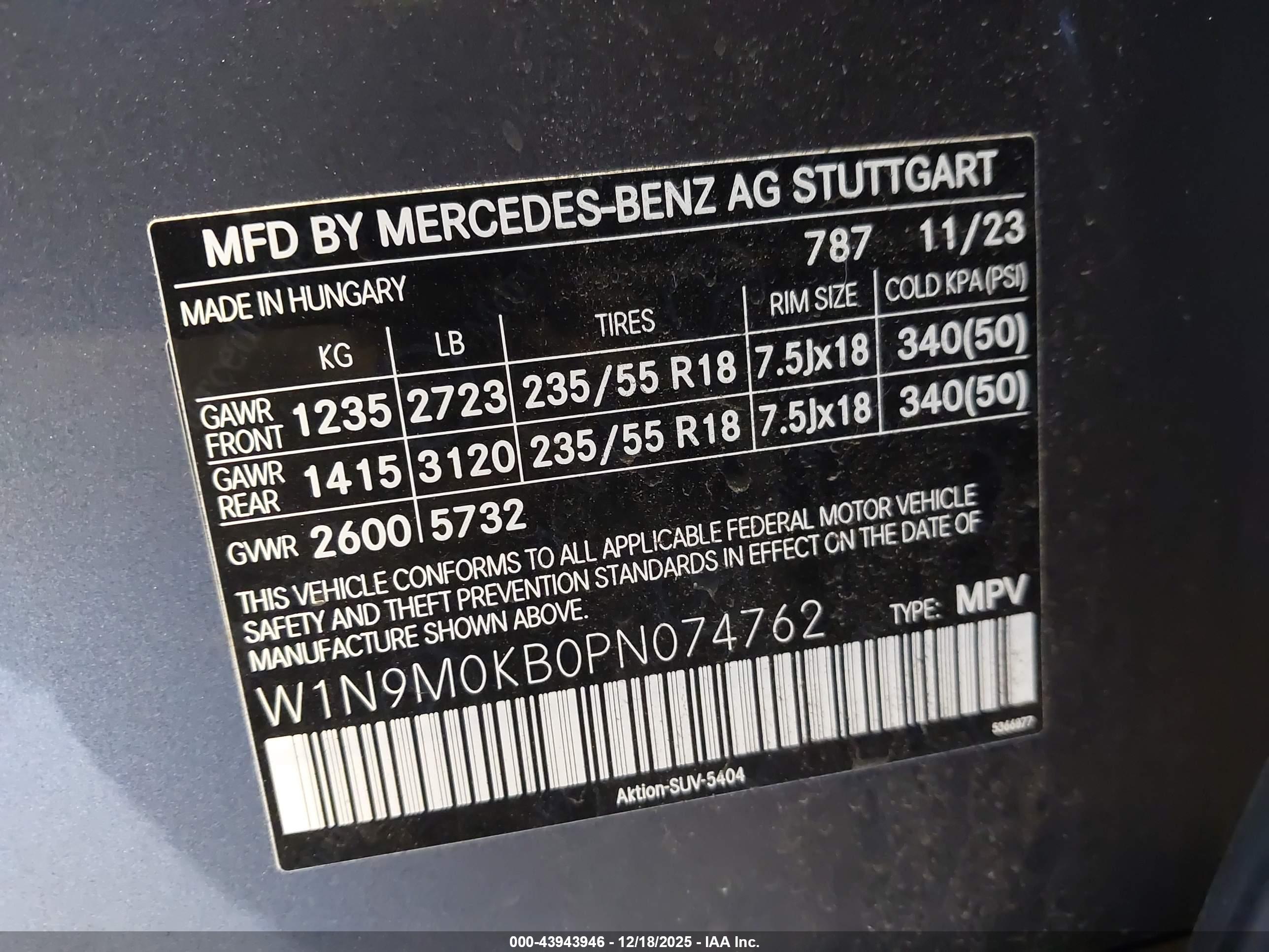 MERCEDES-BENZ EQB image 9