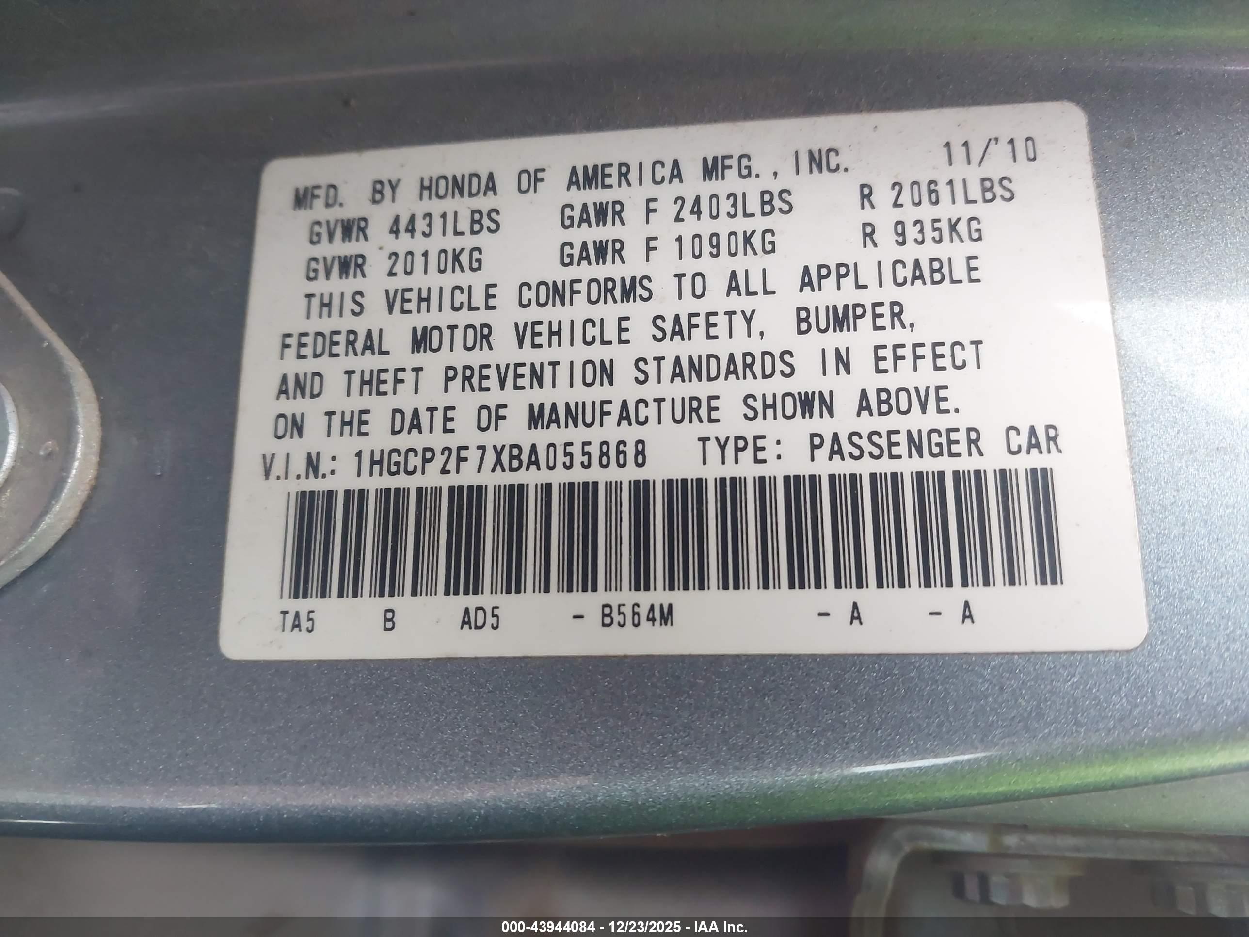 HONDA ACCORD image 9