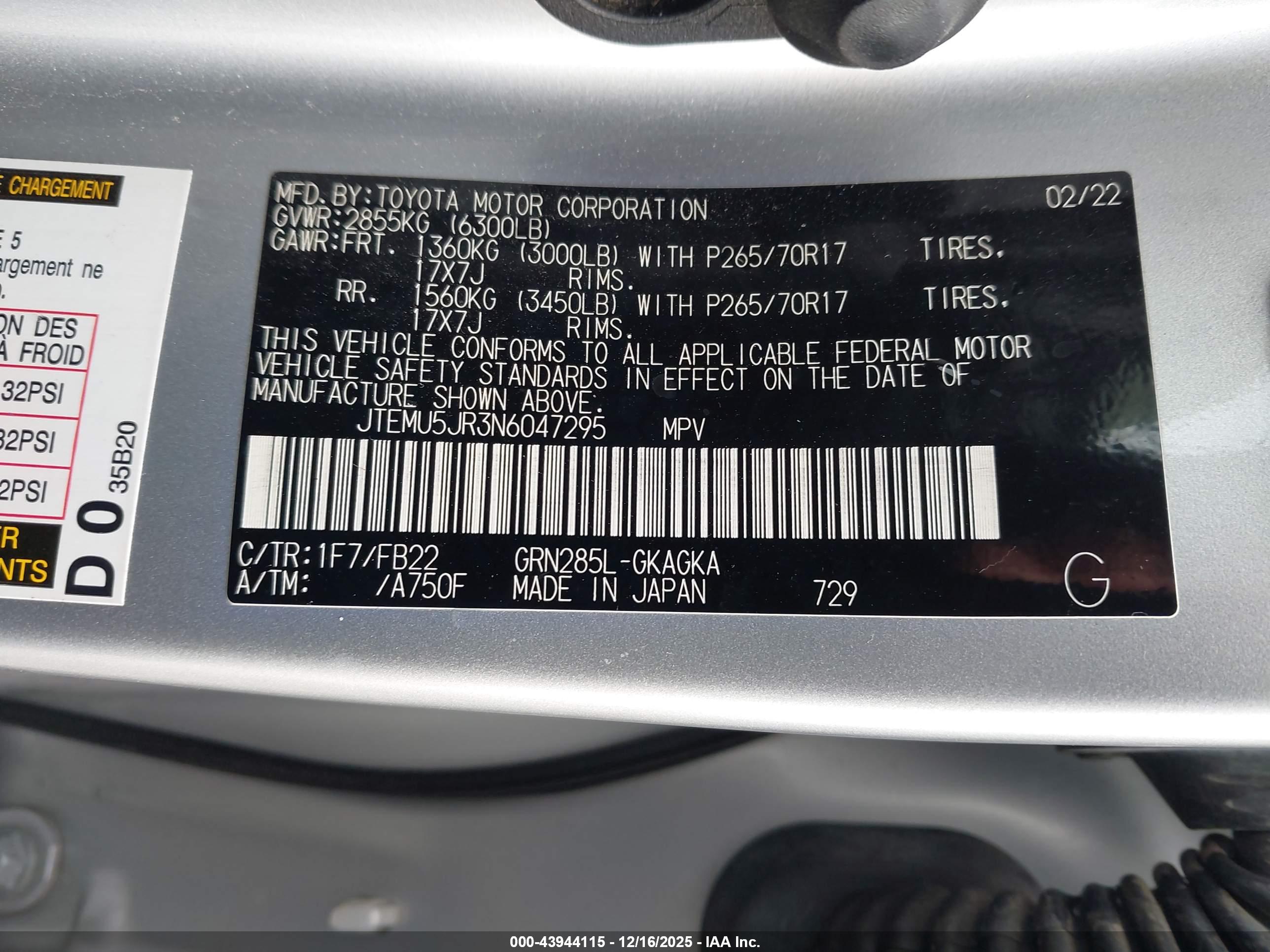 TOYOTA 4RUNNER image 9