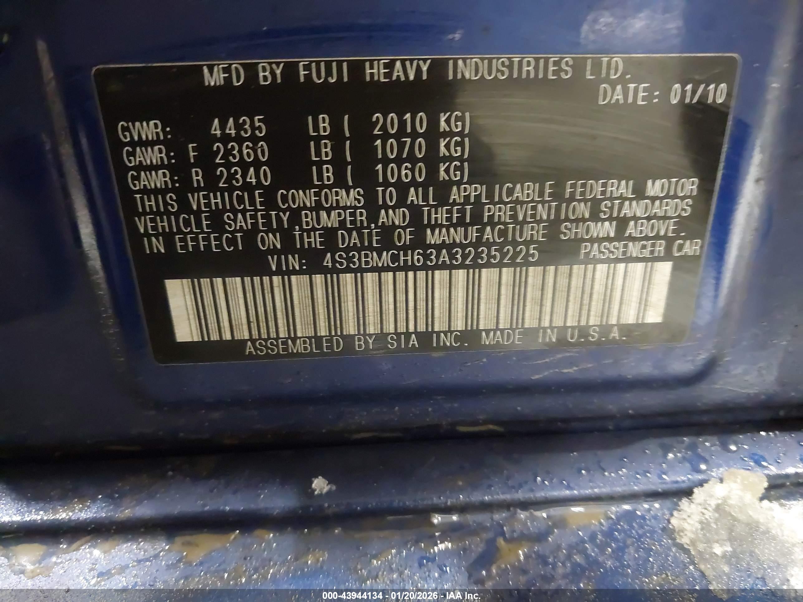 SUBARU LEGACY image 9