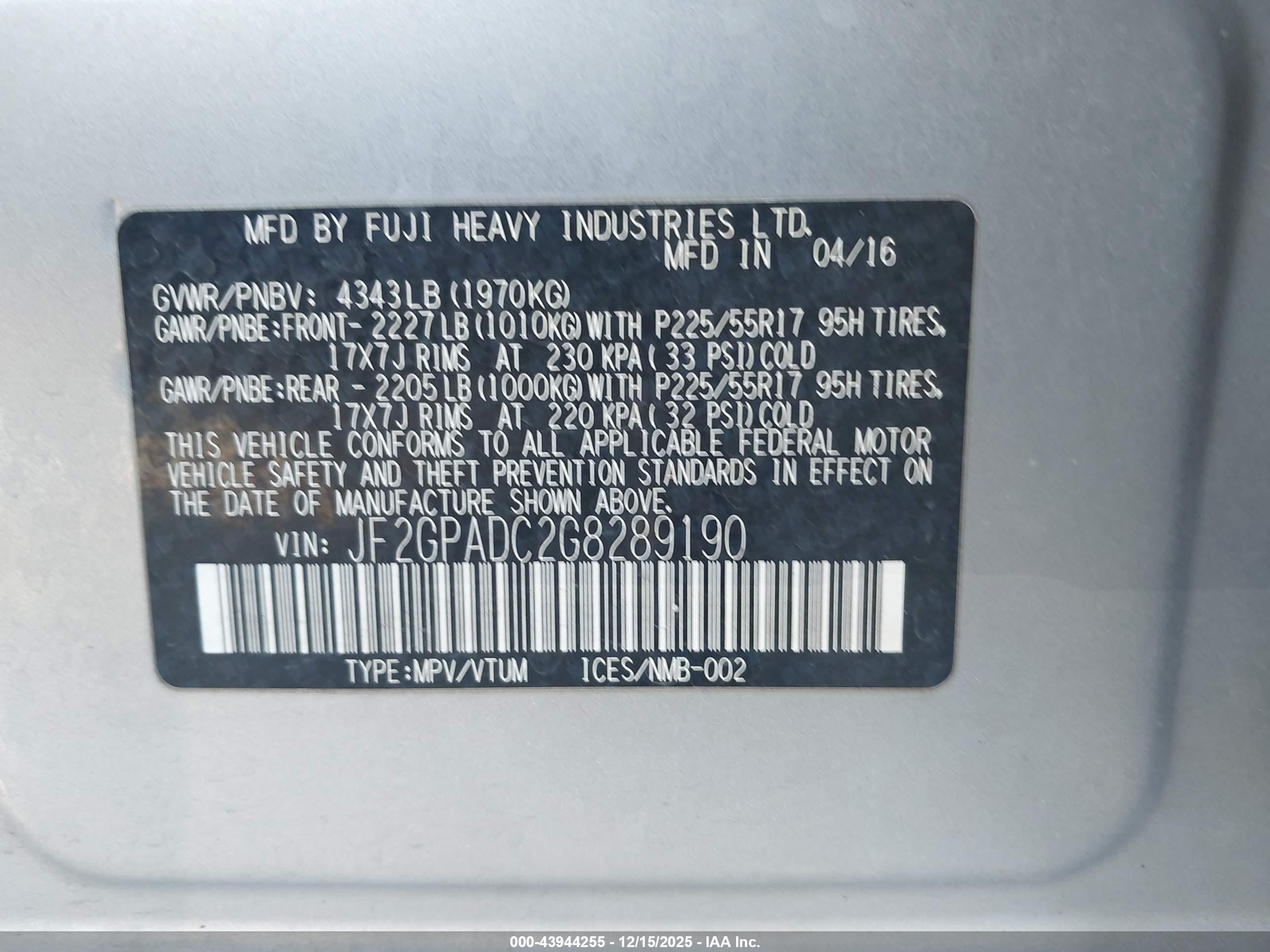 SUBARU CROSSTREK image 9