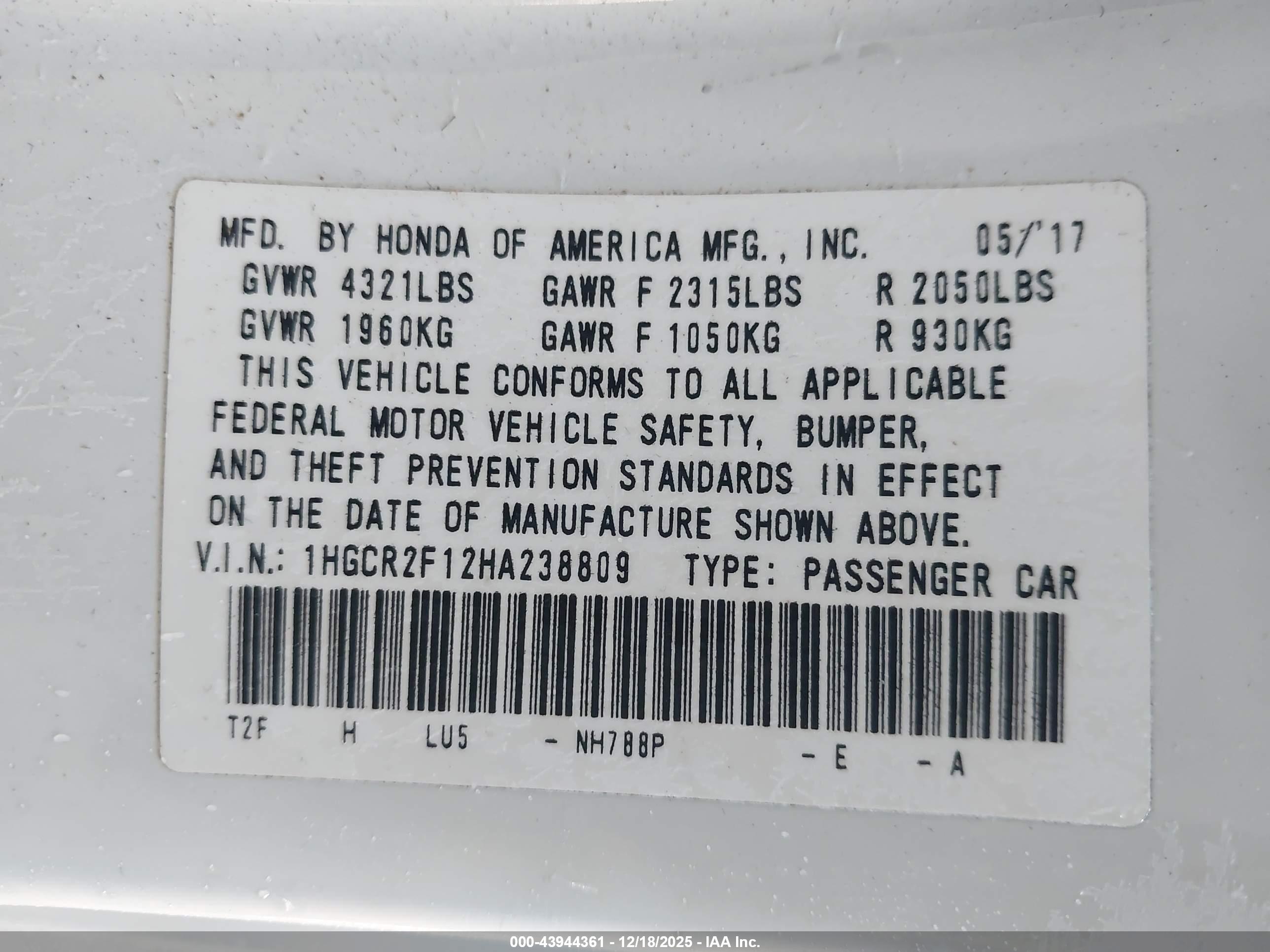 HONDA ACCORD image 9