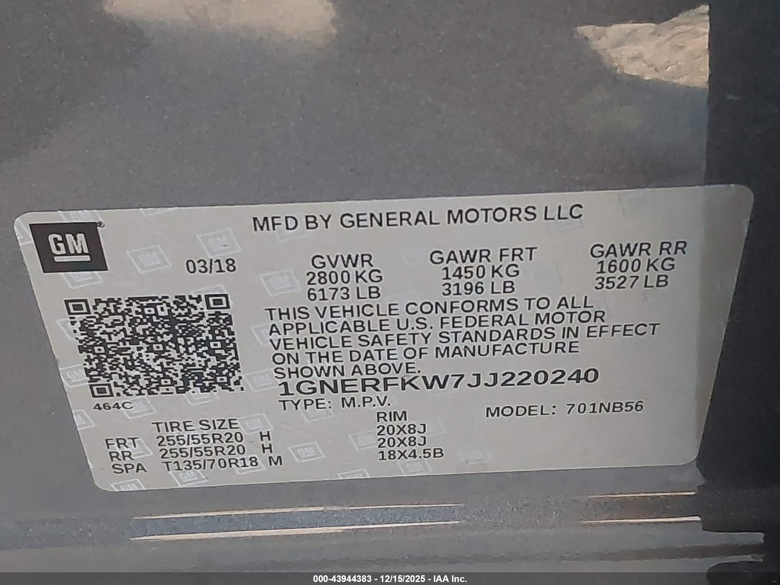 CHEVROLET TRAVERSE image 9