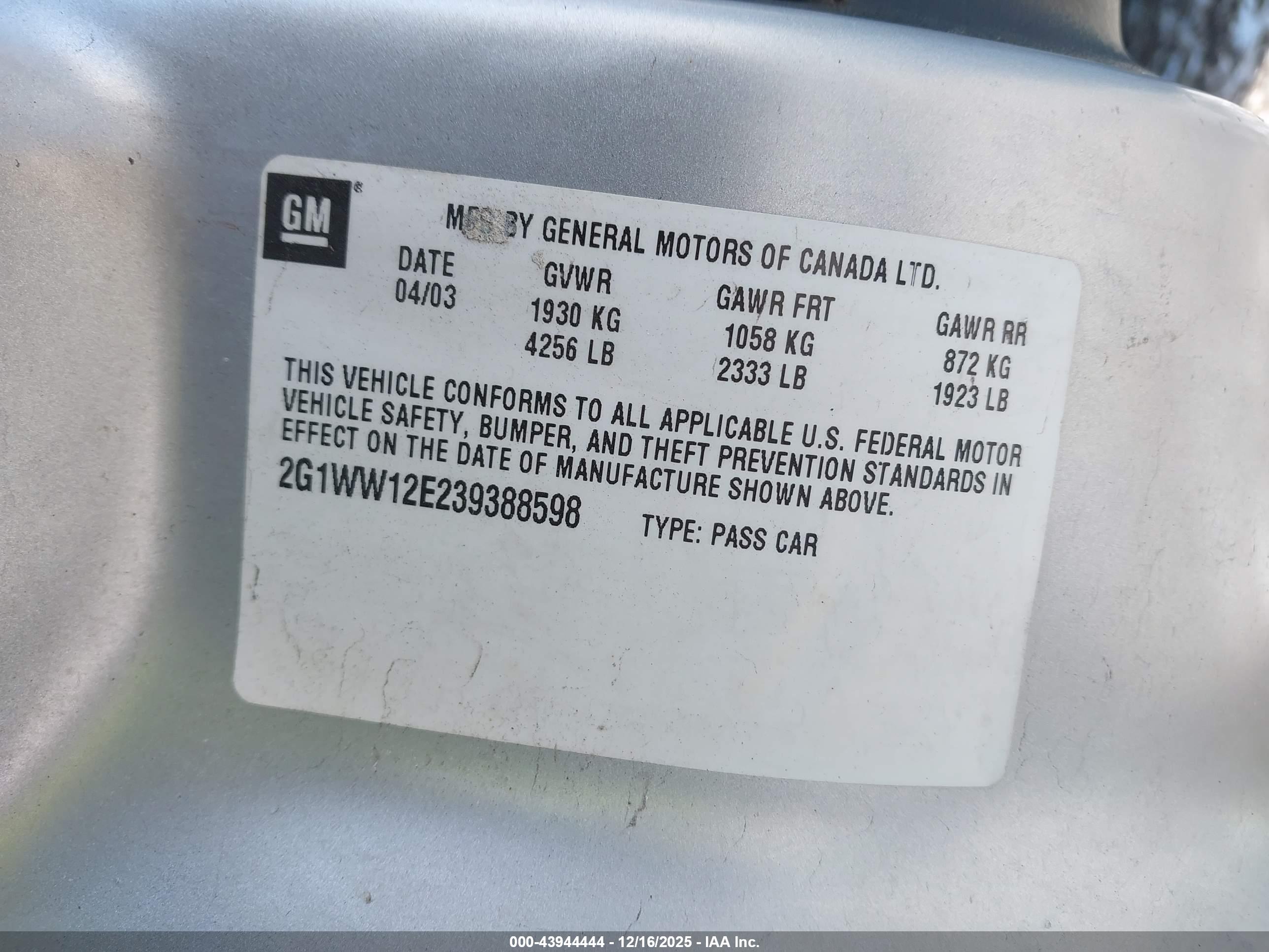 CHEVROLET MONTE image 9