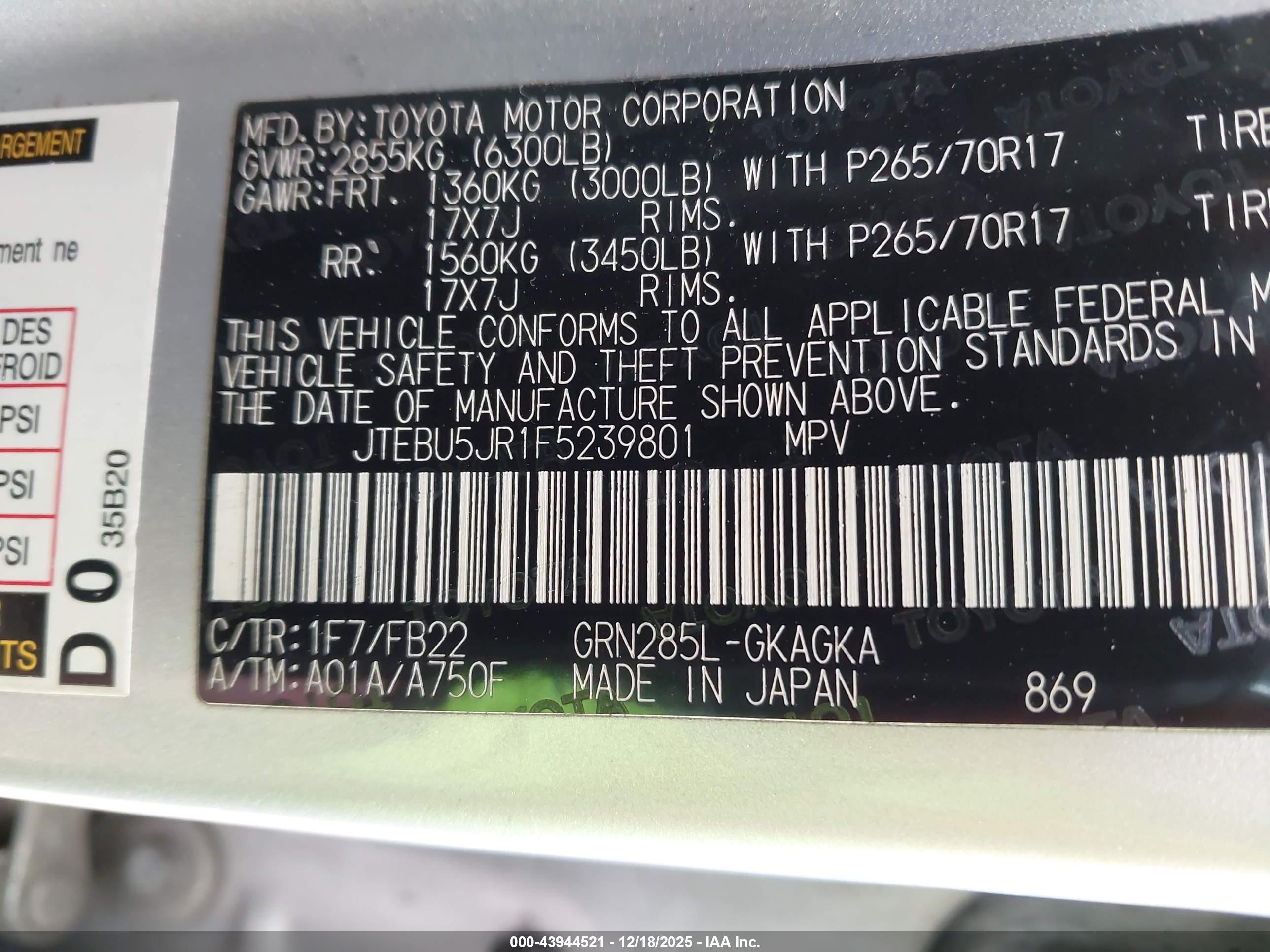 TOYOTA 4RUNNER image 9