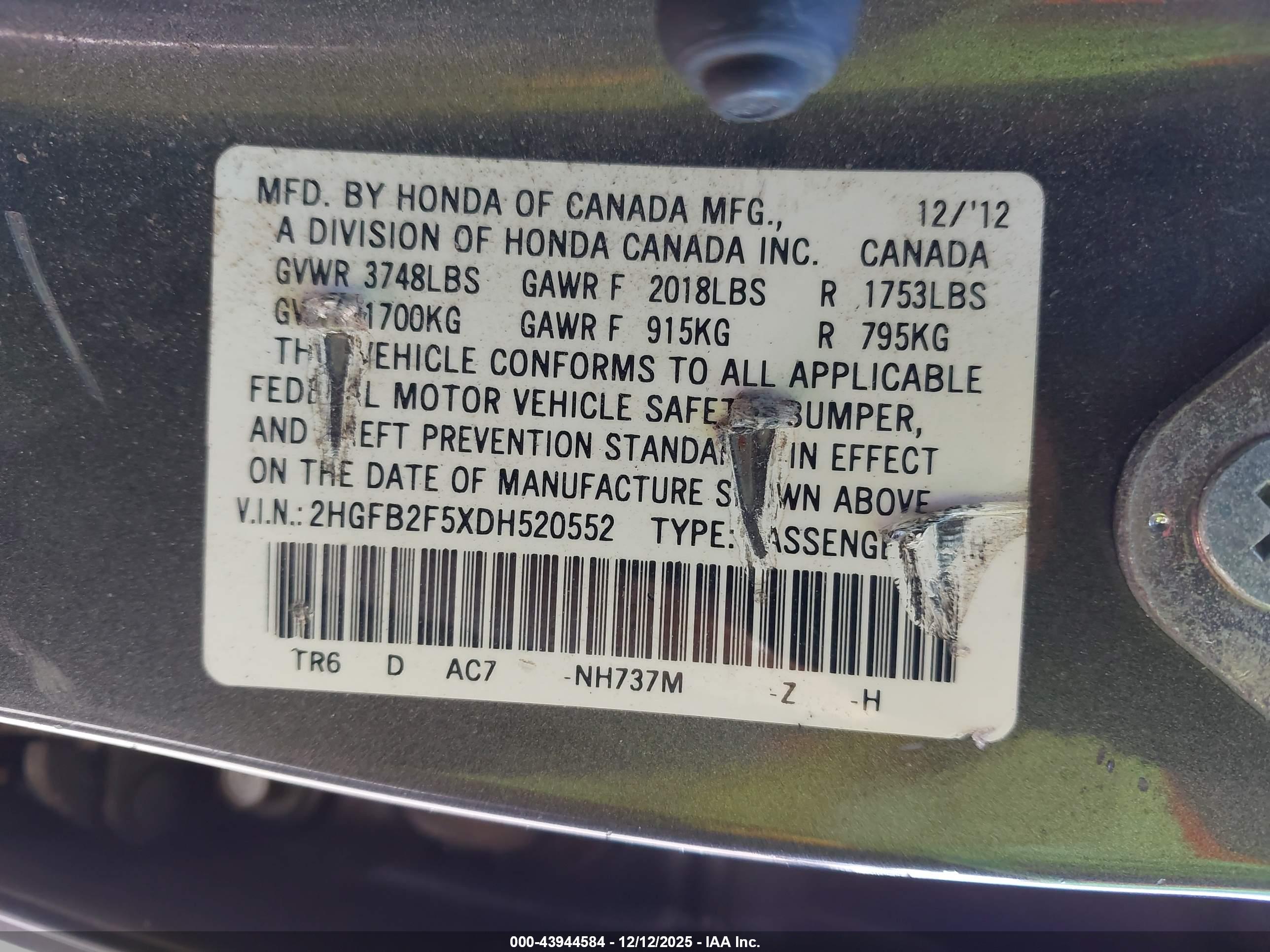 HONDA CIVIC image 9