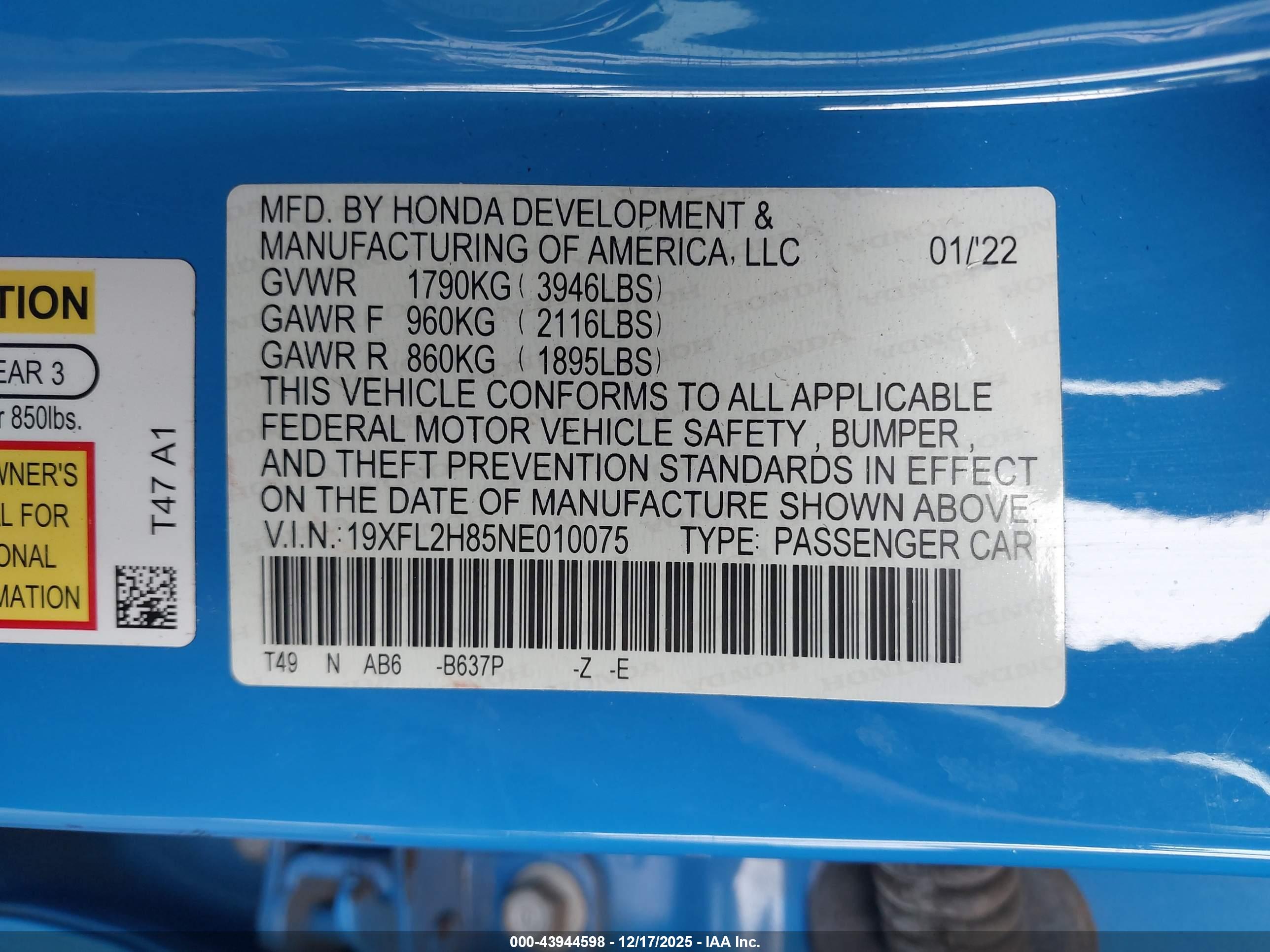 HONDA CIVIC image 9