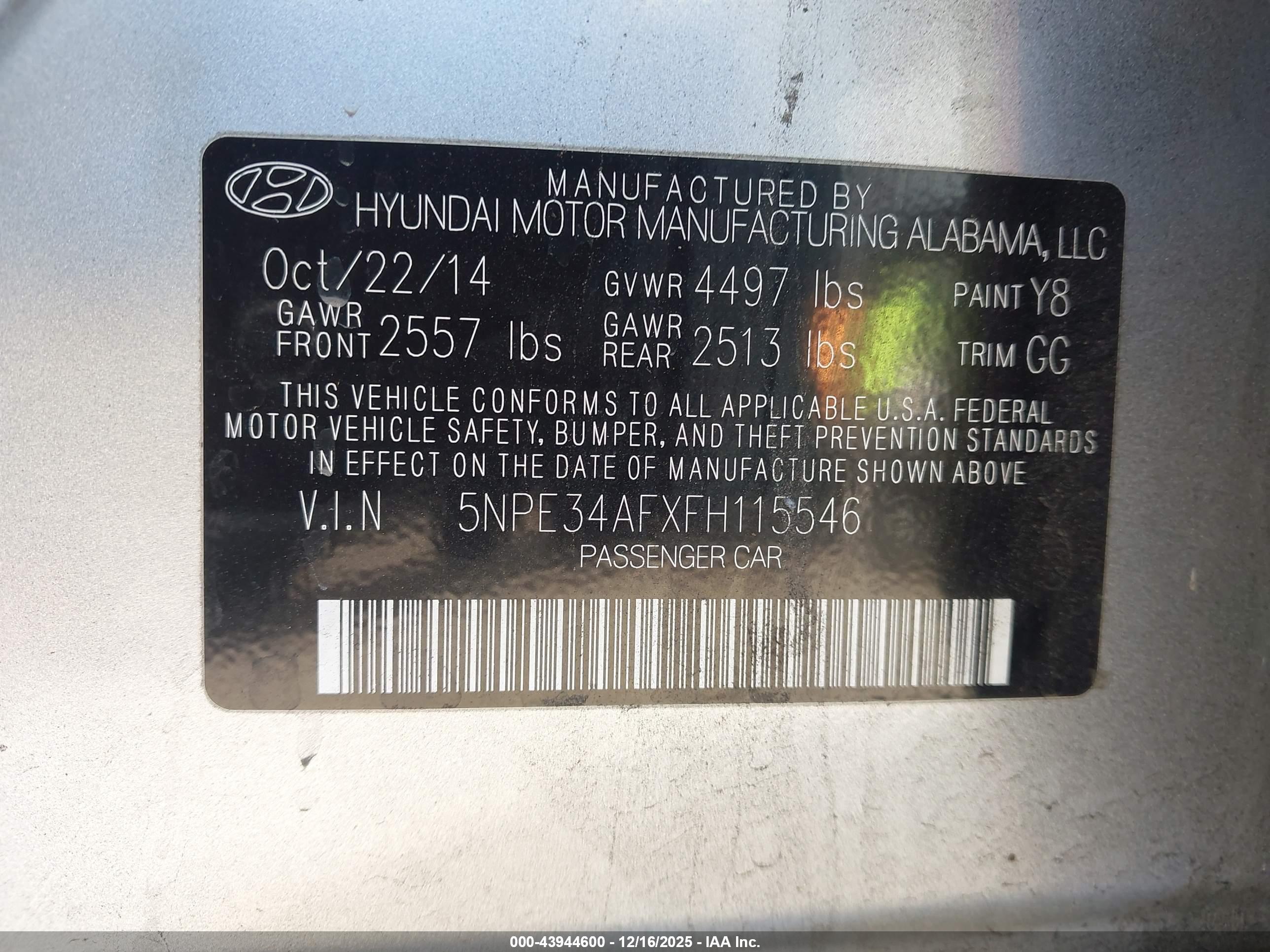HYUNDAI SONATA image 9