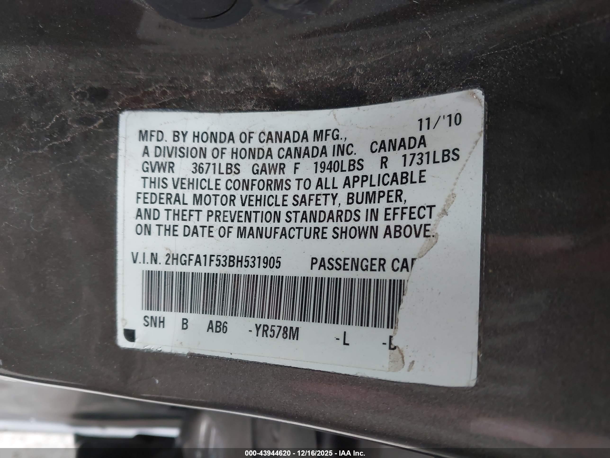 HONDA CIVIC image 9