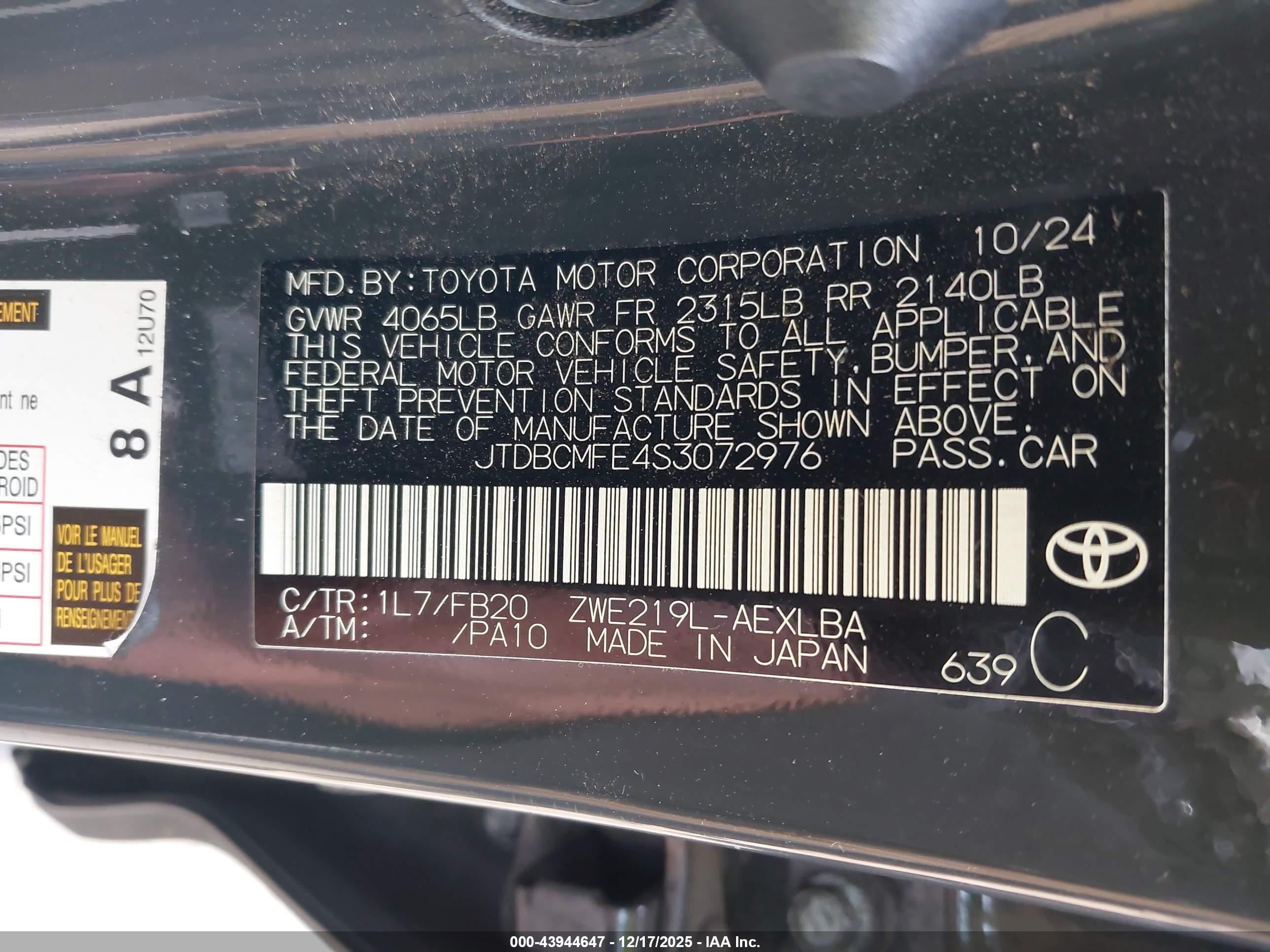 TOYOTA COROLLA image 9
