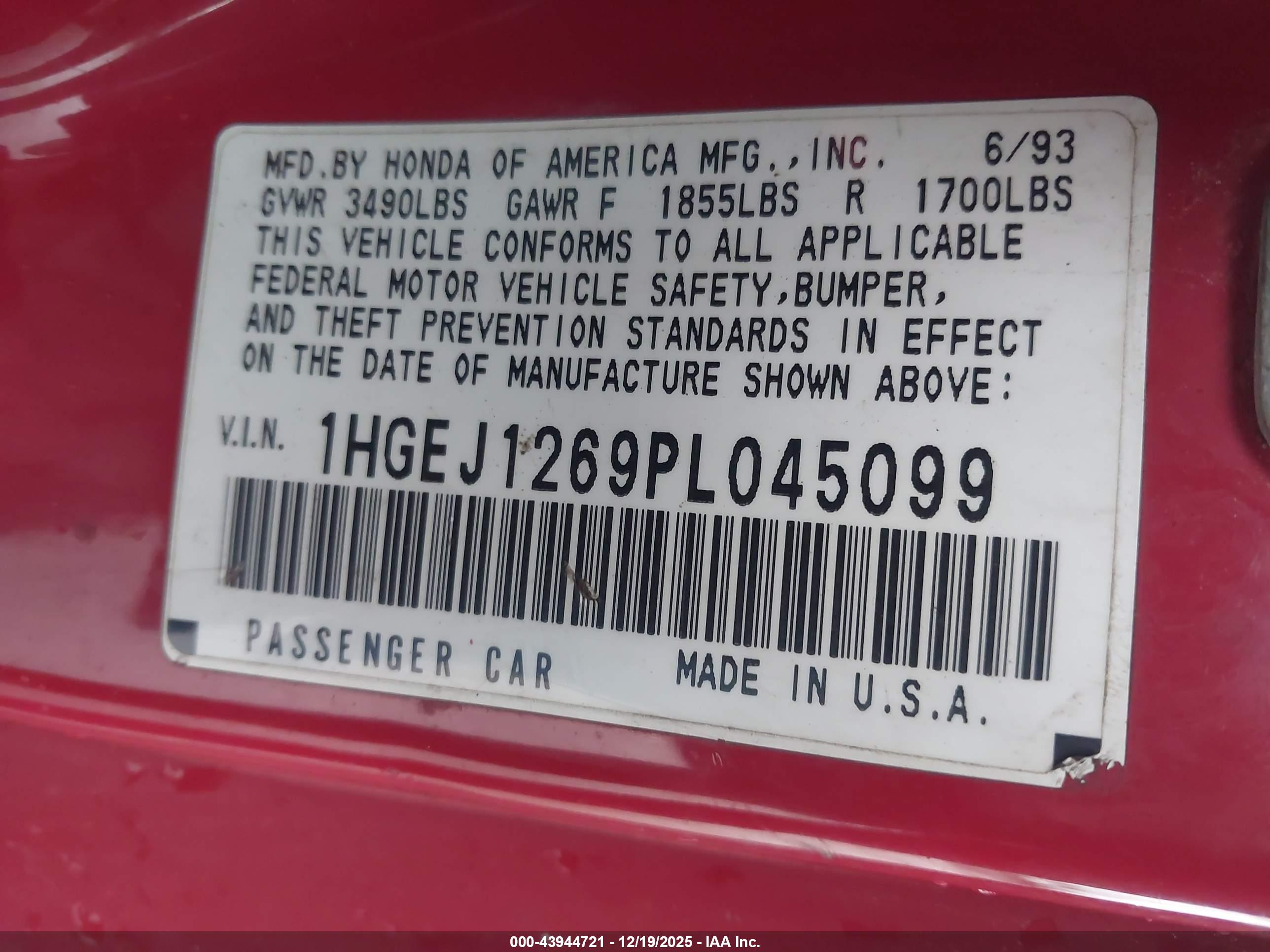 HONDA CIVIC image 9