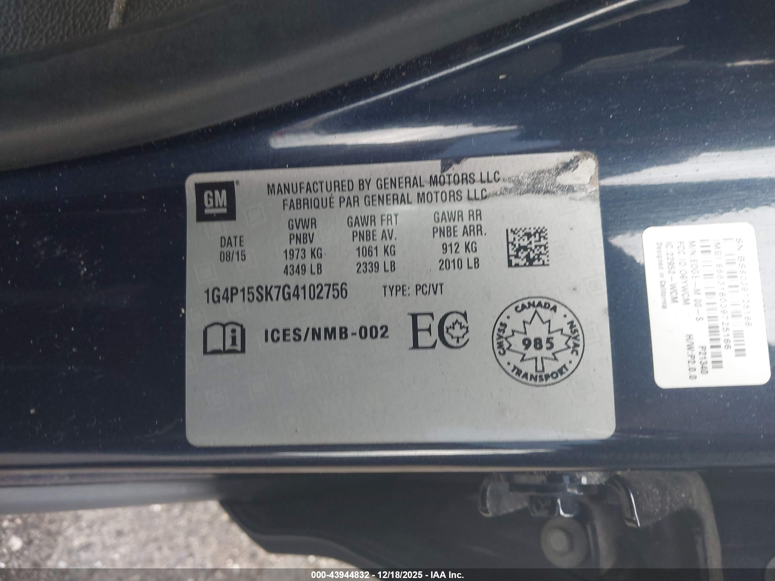 BUICK VERANO image 9