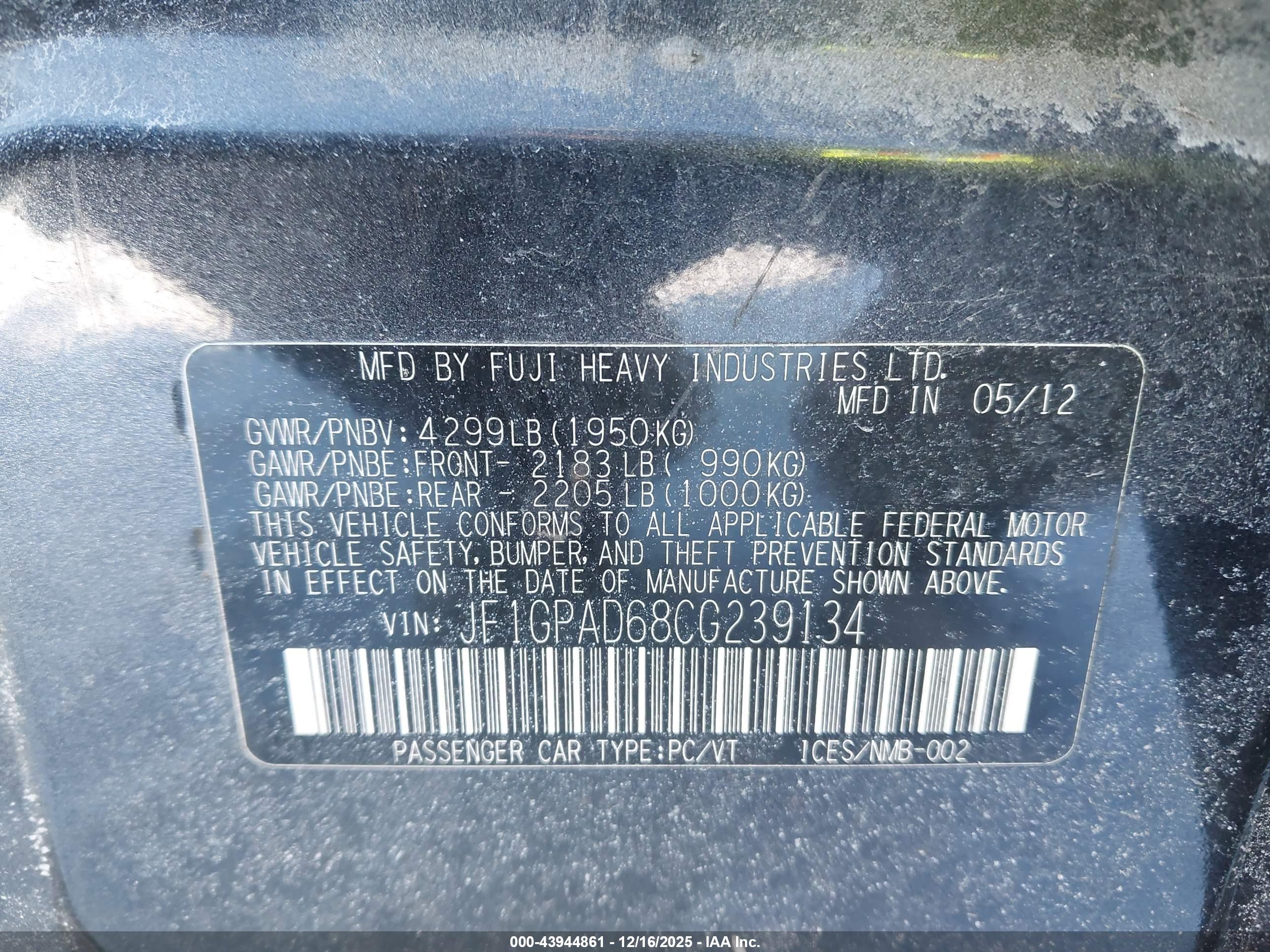 SUBARU IMPREZA image 9
