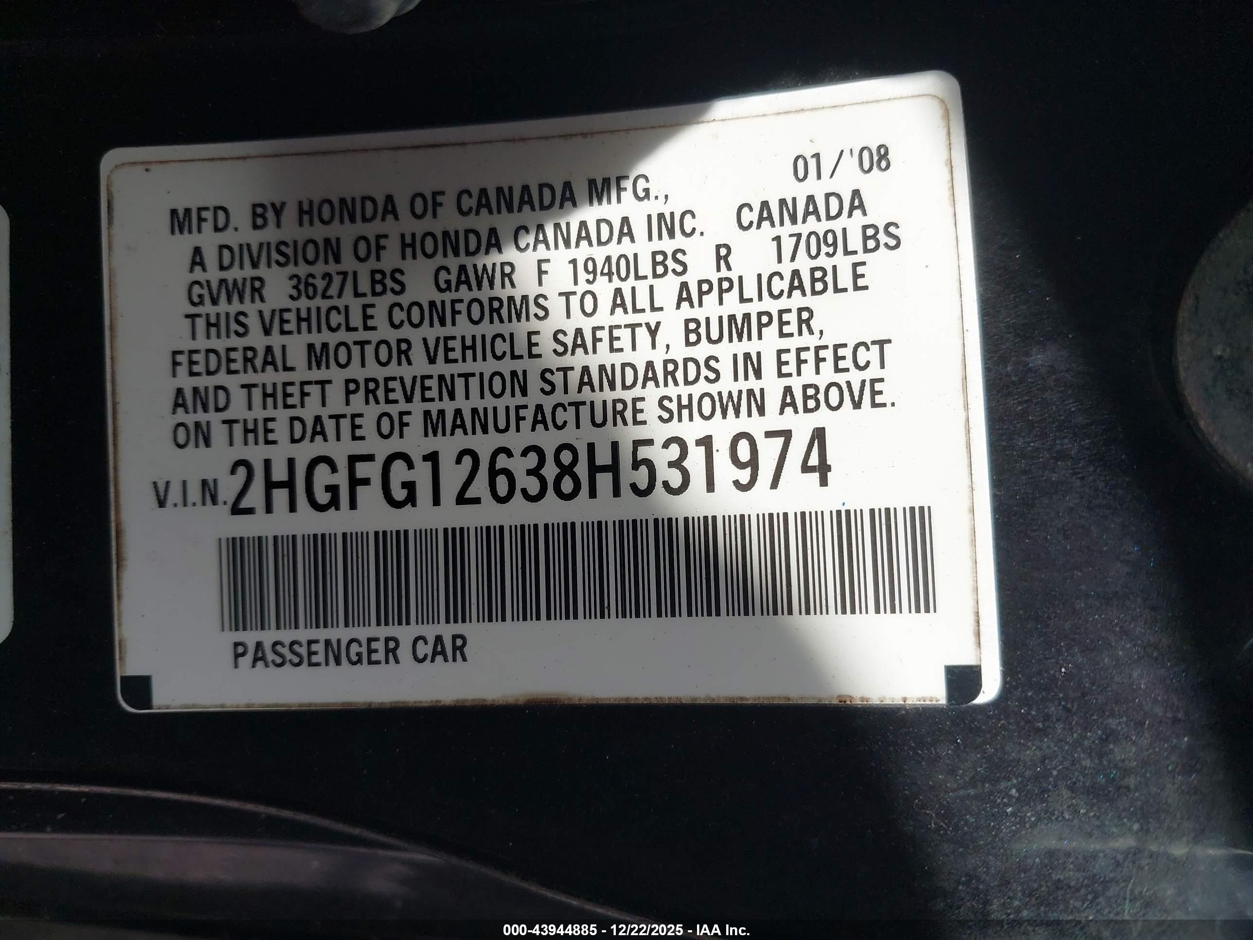 HONDA CIVIC image 9