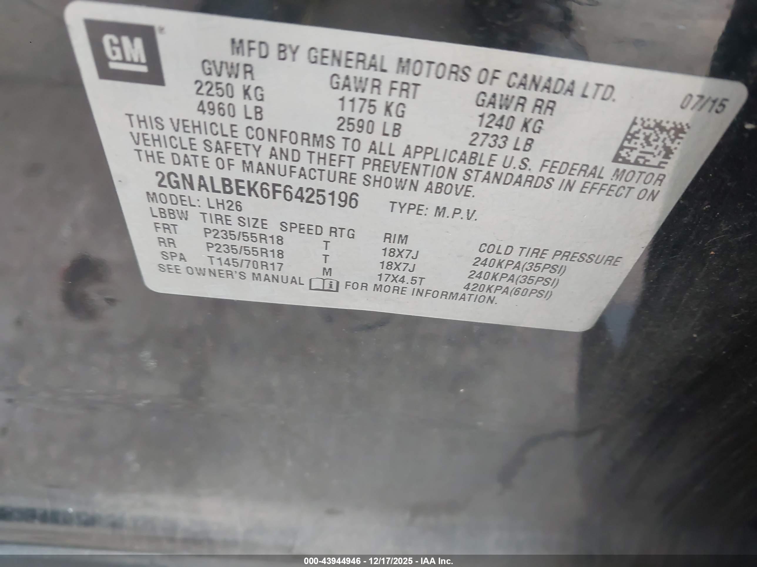 CHEVROLET EQUINOX image 9