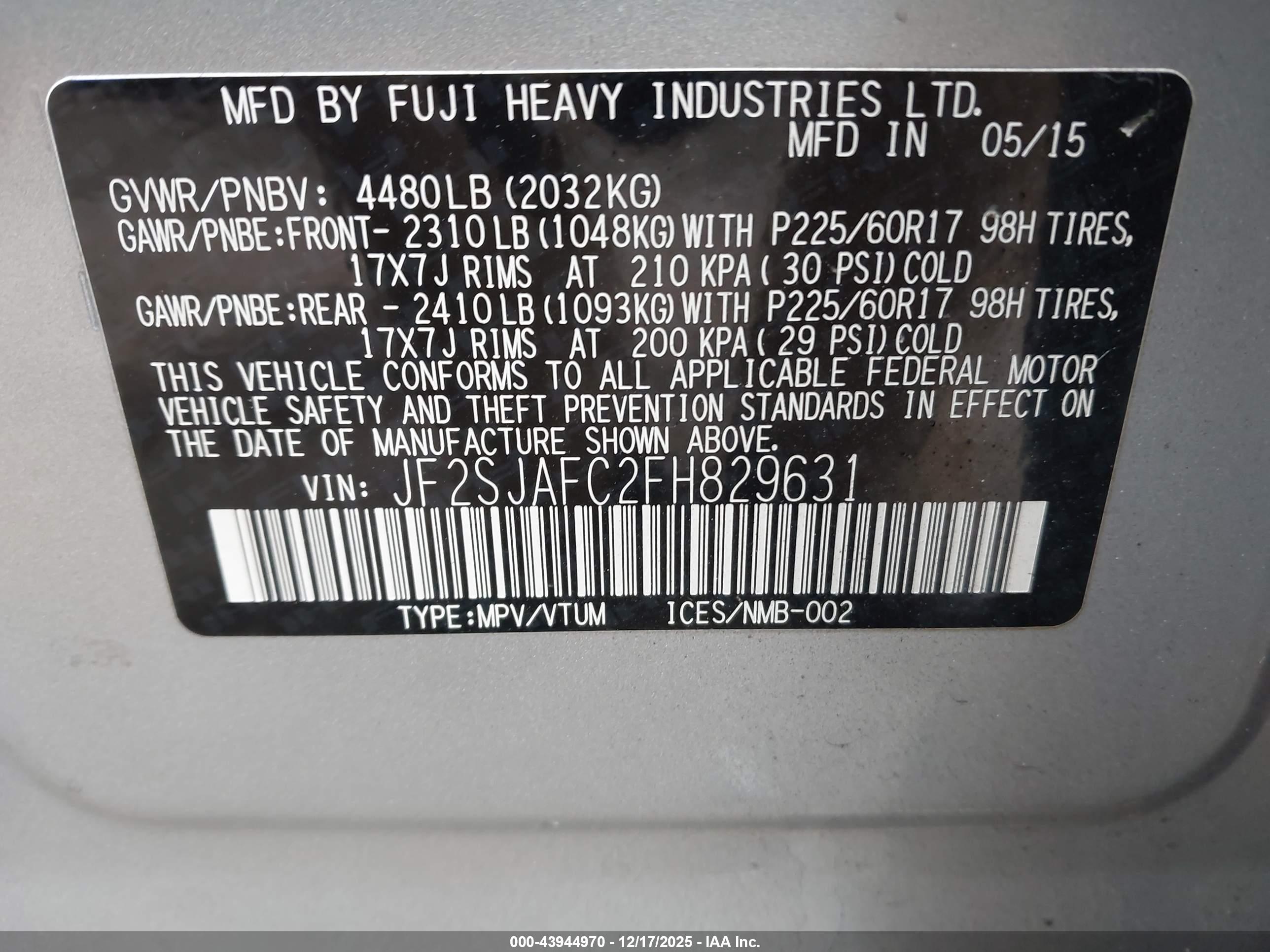 SUBARU FORESTER image 9