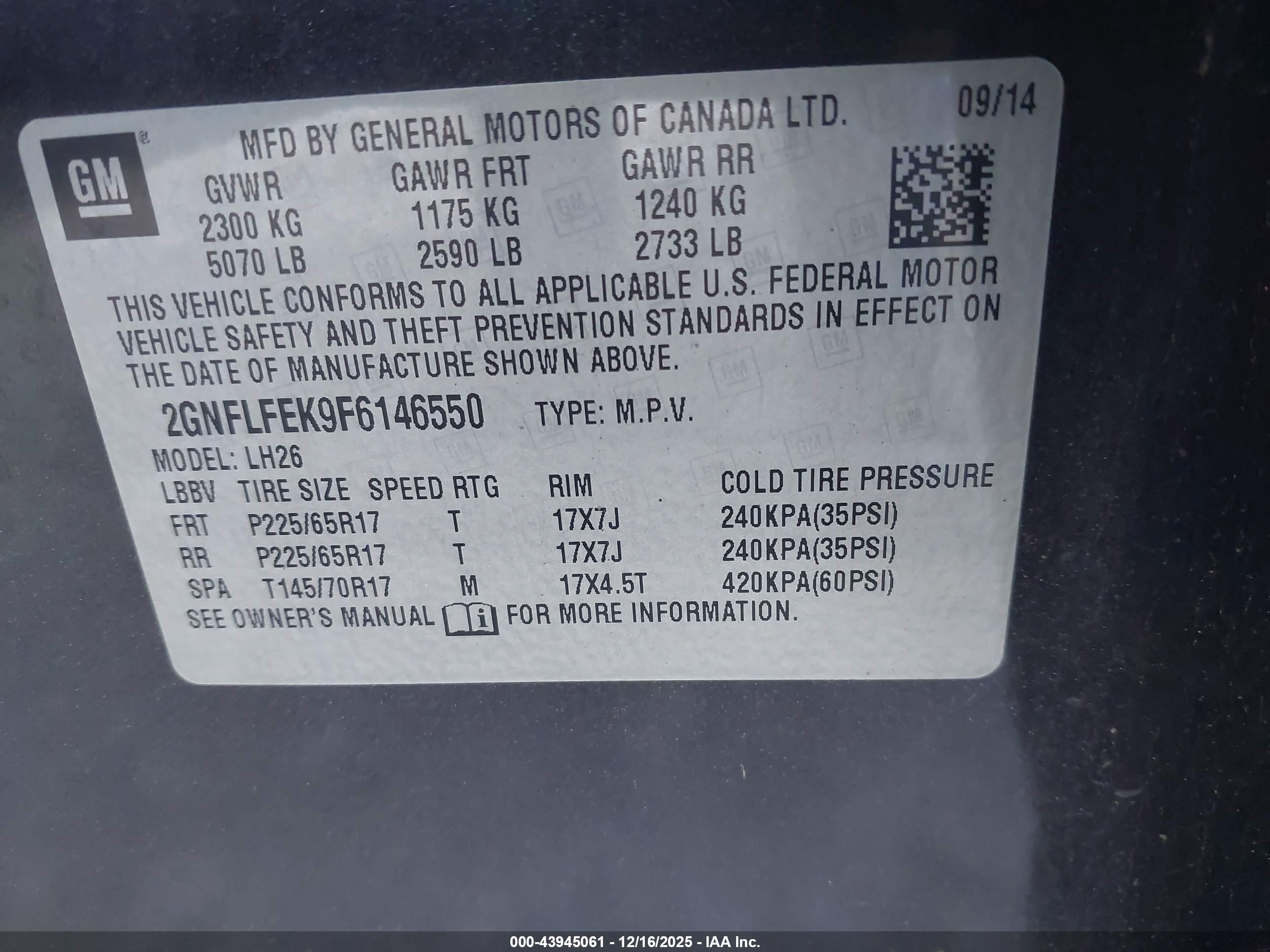 CHEVROLET EQUINOX image 9