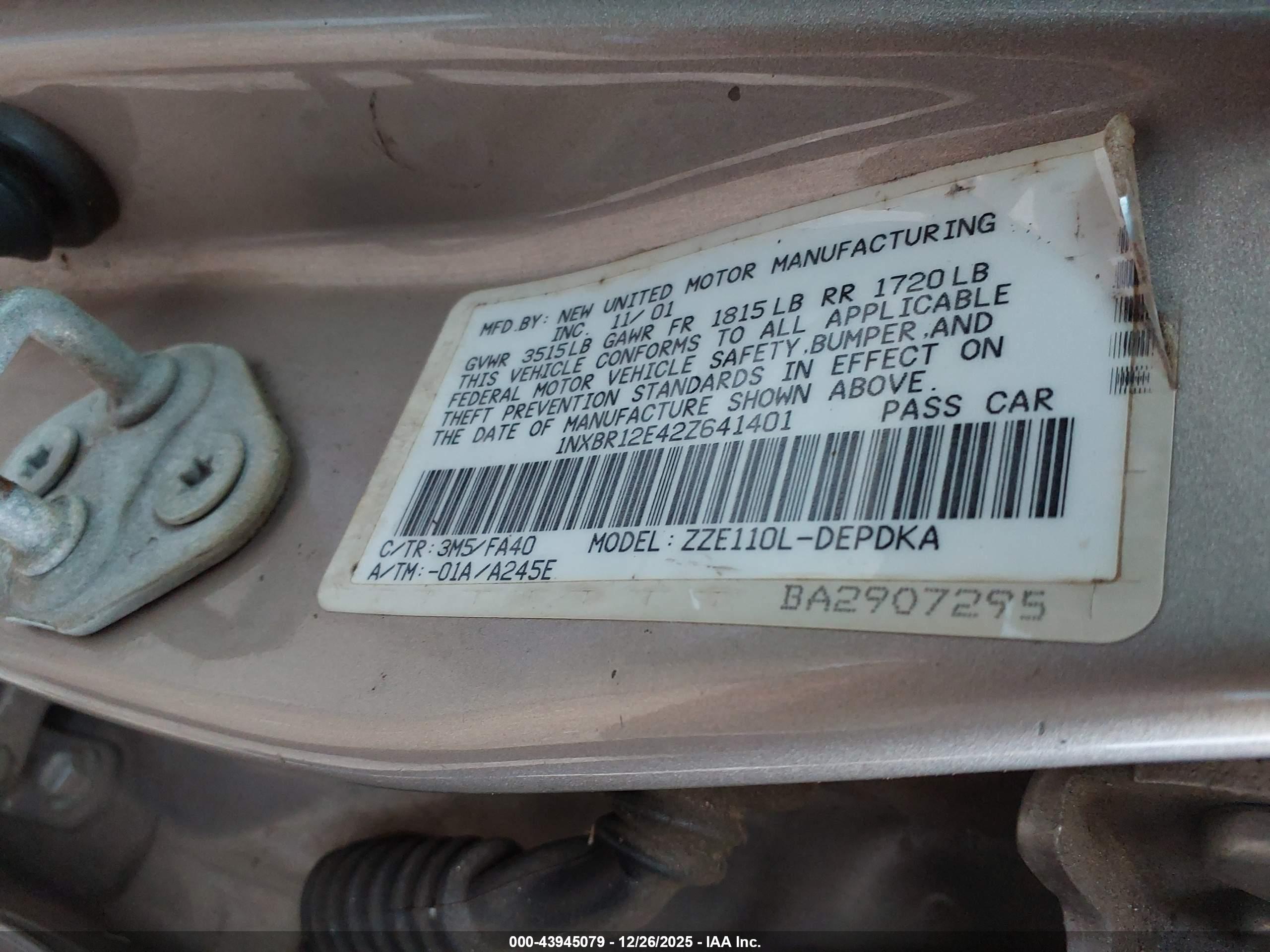 TOYOTA COROLLA image 9