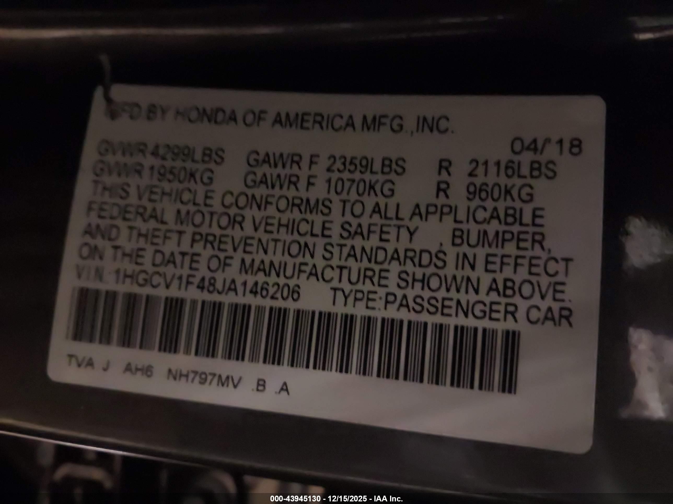 HONDA ACCORD image 9