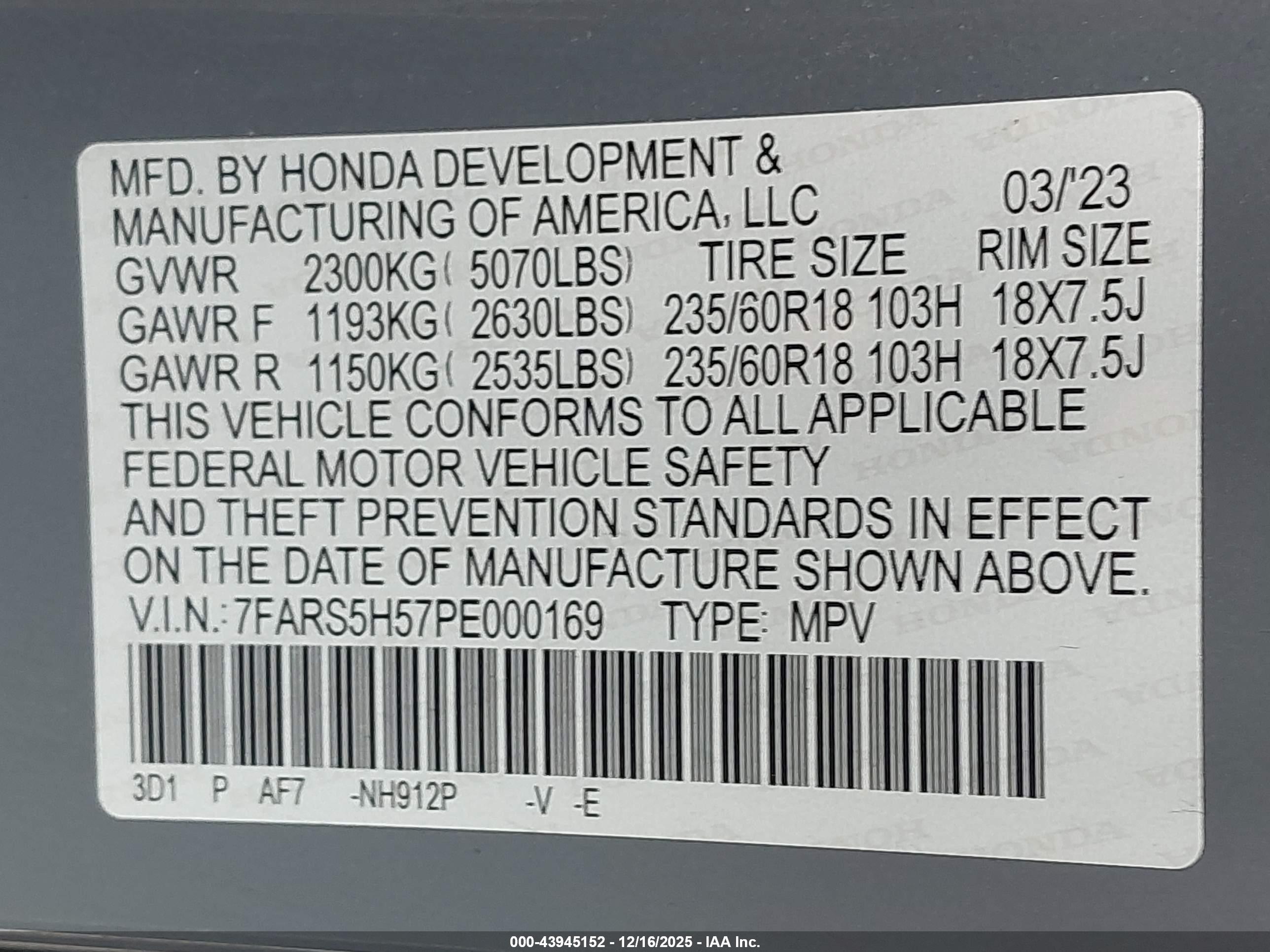 HONDA CR-V image 9
