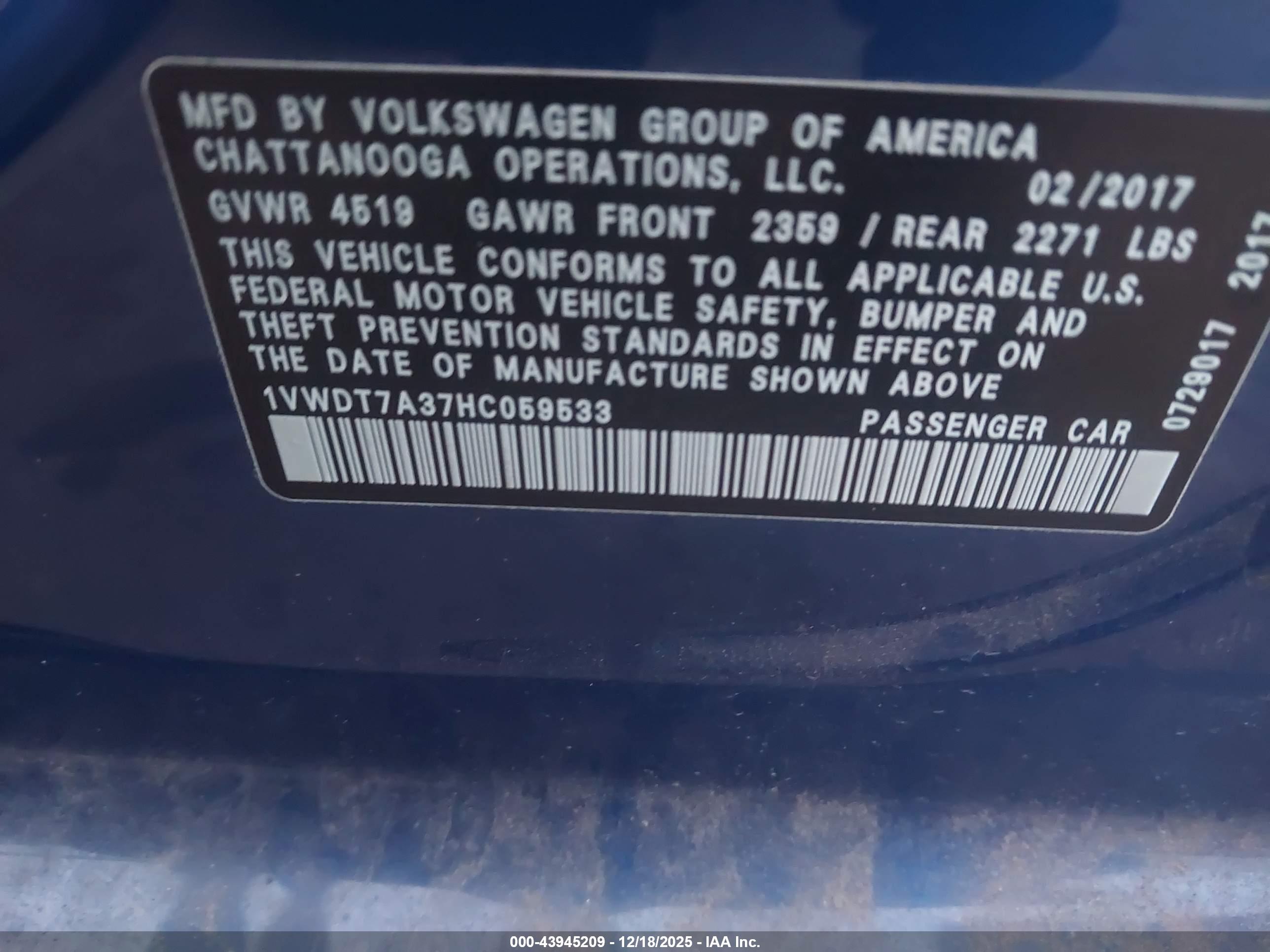 VOLKSWAGEN PASSAT image 9
