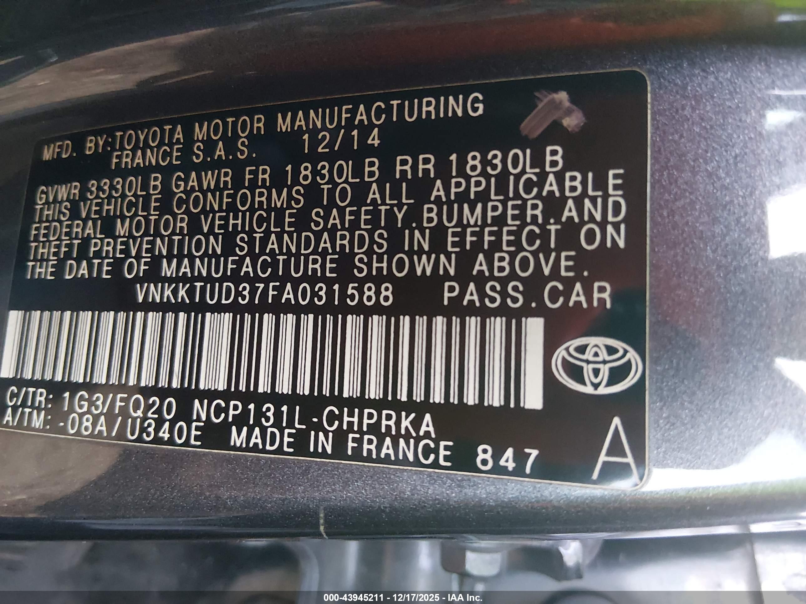 TOYOTA YARIS image 9