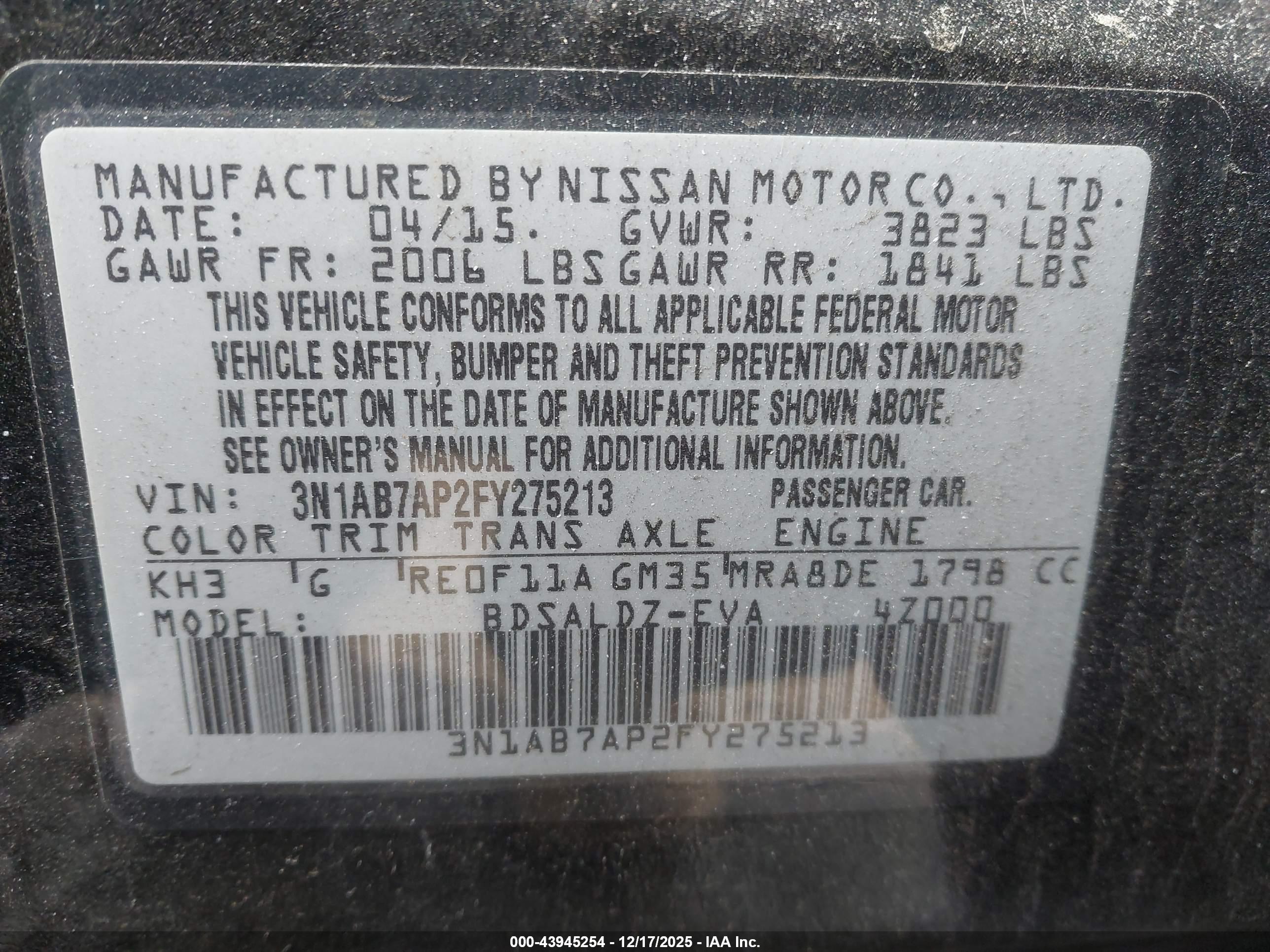 NISSAN SENTRA image 9