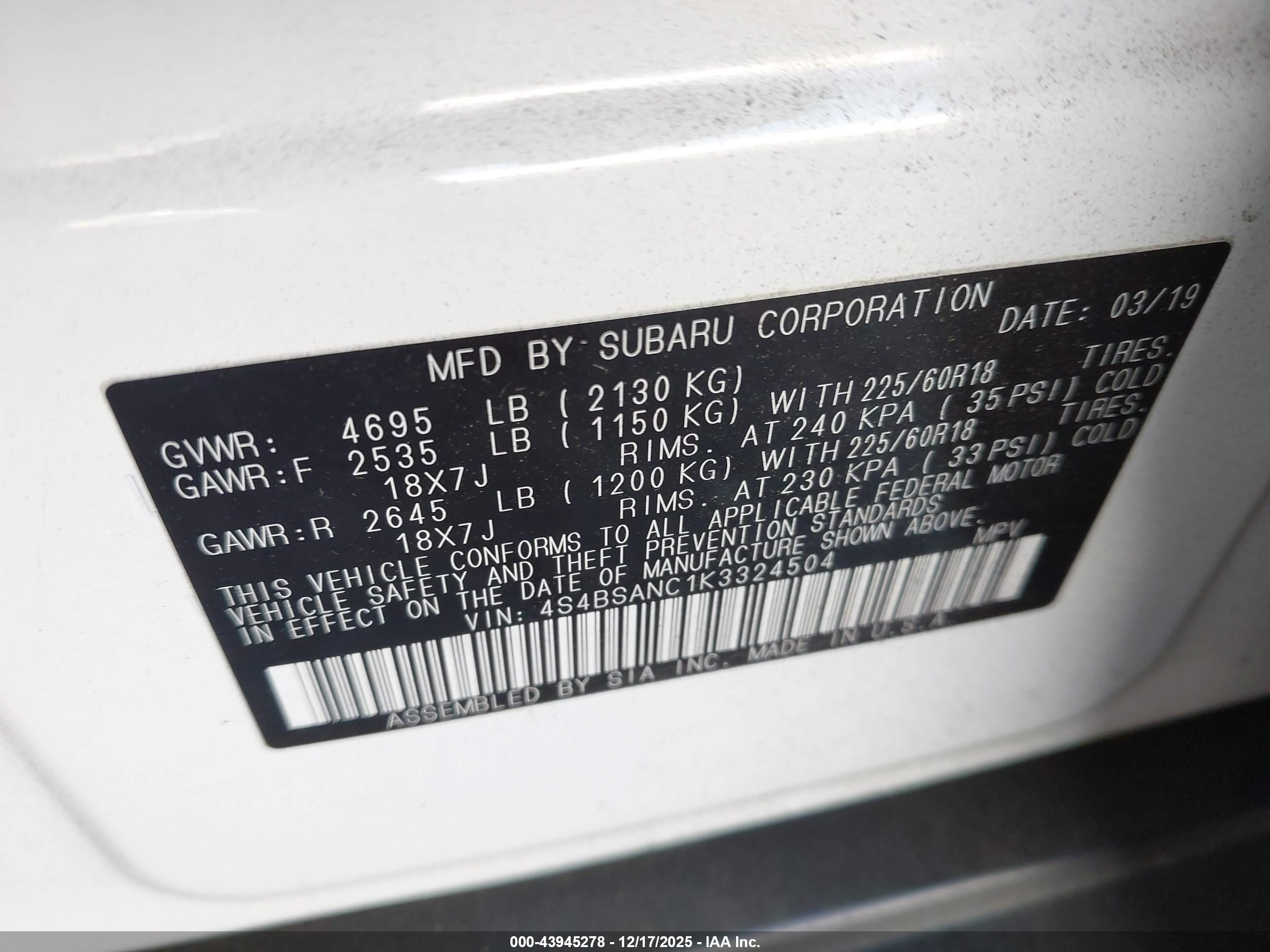 SUBARU OUTBACK image 9