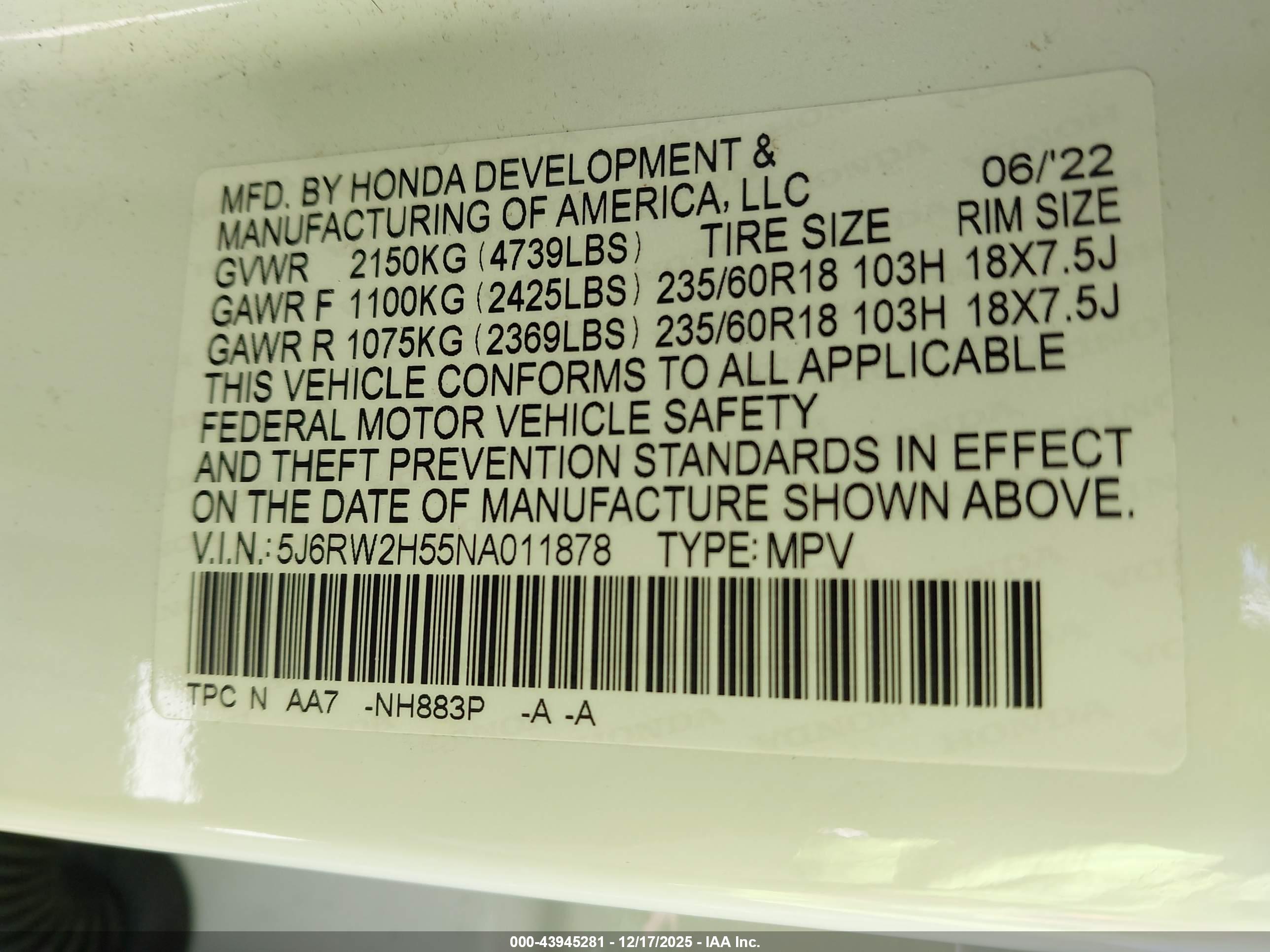 HONDA CR-V image 9