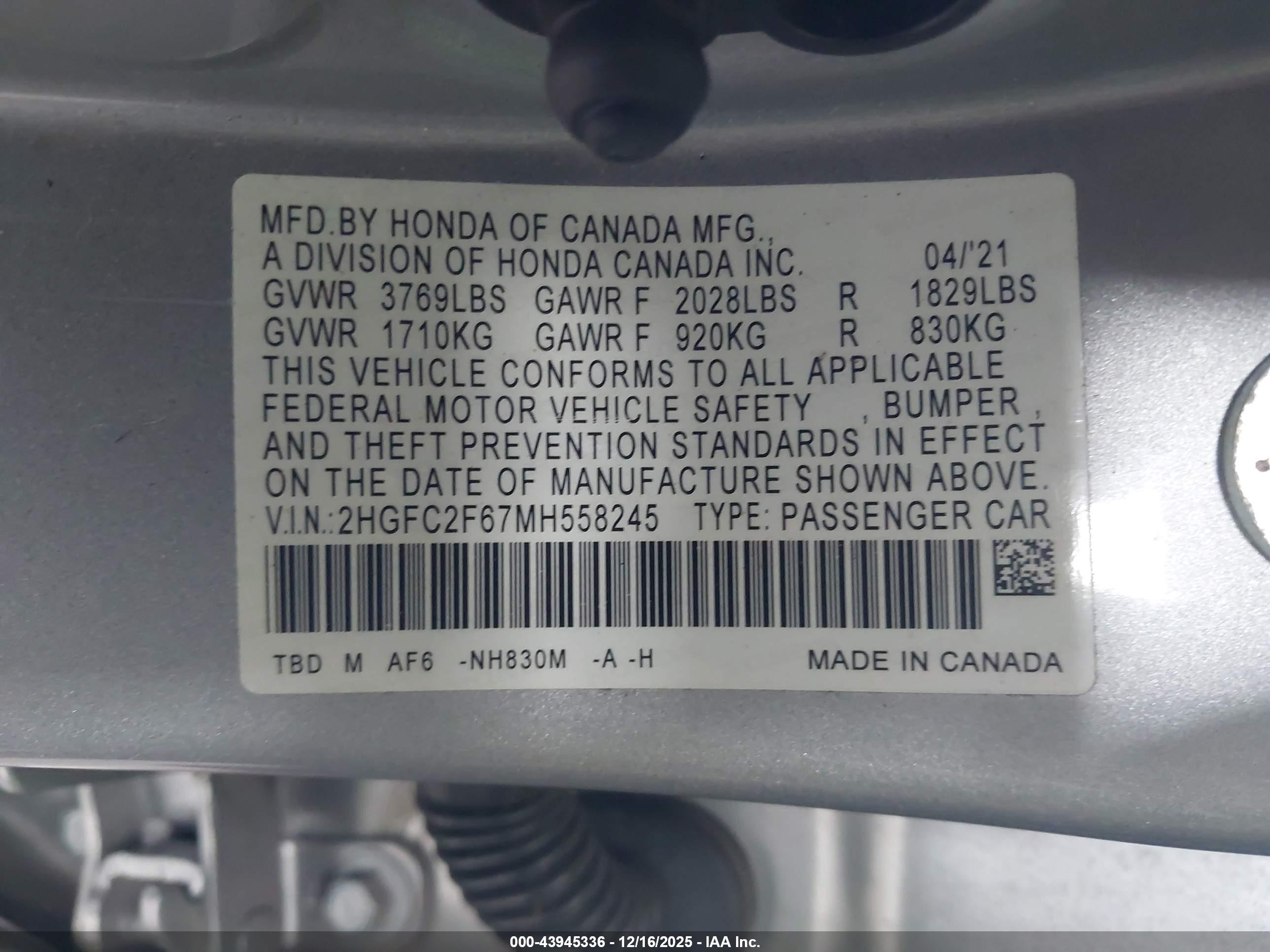 HONDA CIVIC image 9