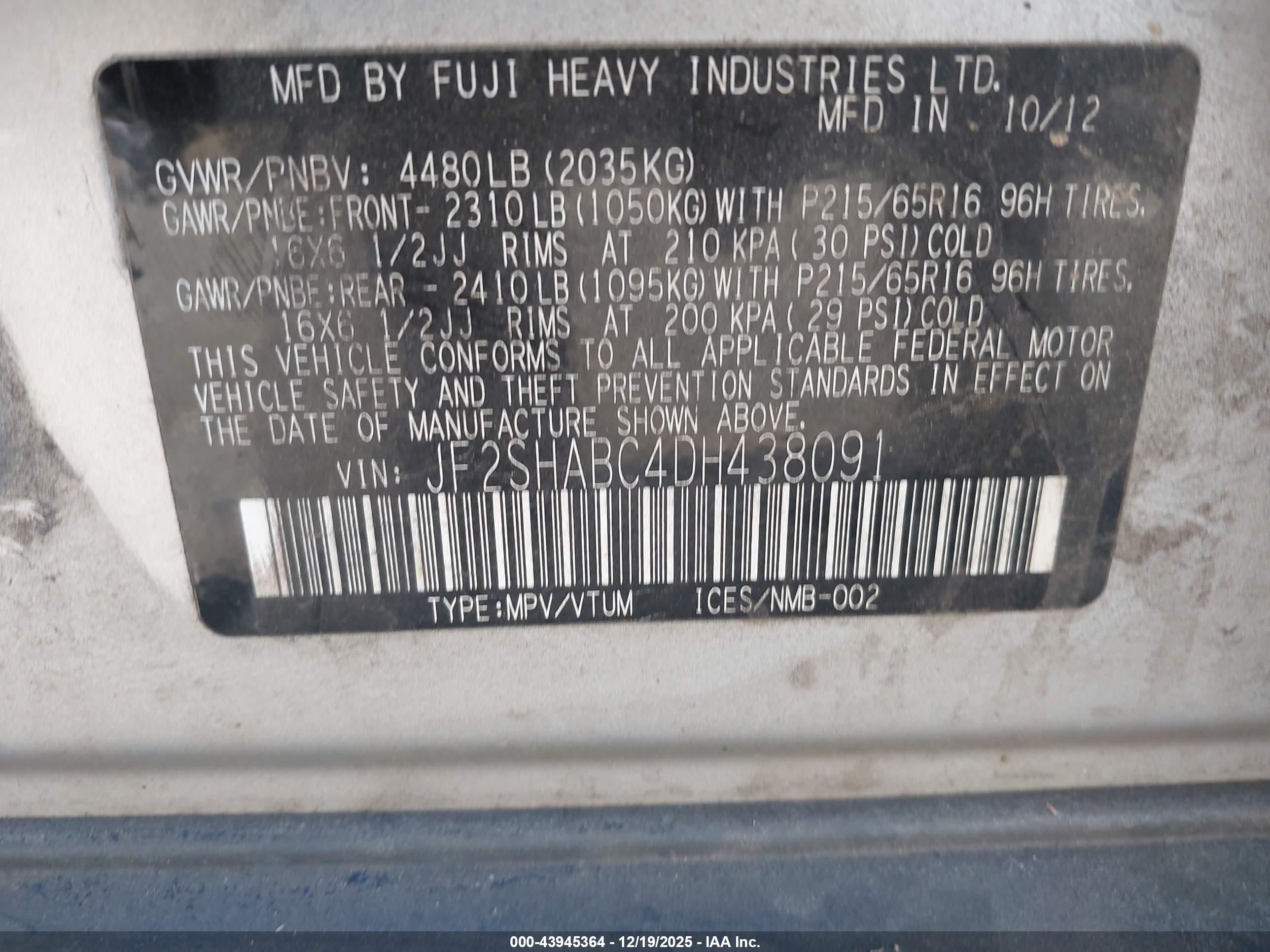SUBARU FORESTER image 9